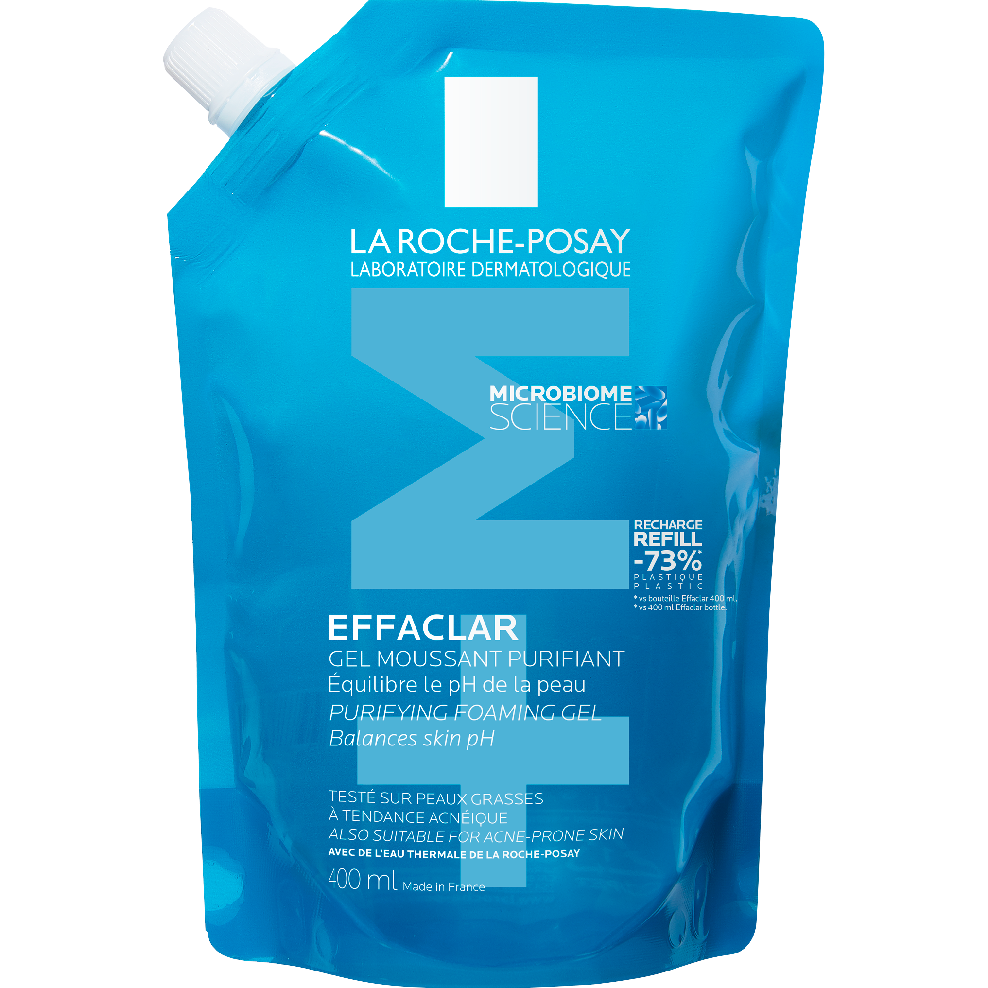 La Roche-Posay Effaclar Zuiverende Reinigingsgel +M Navulling 400 ML