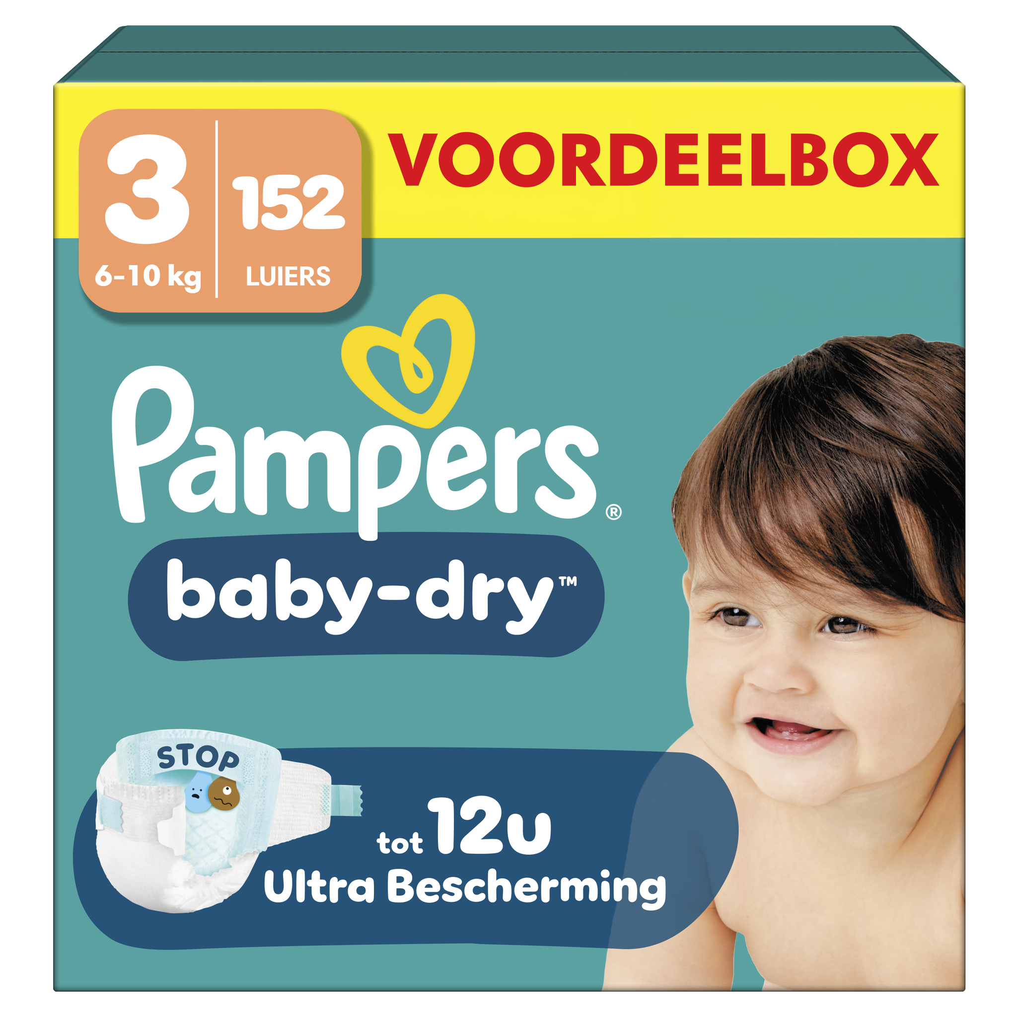 Pampers Baby Dry Voordeelbox Luiers Maat 3 6-10 kg 152 stuks