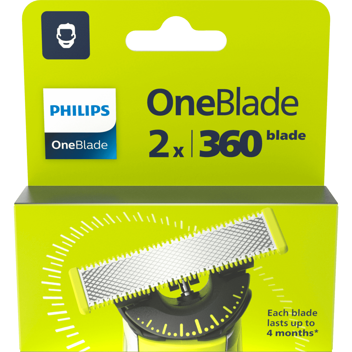 Philips OneBlade 360 Navulmesjes QP420/50 2 stuks
