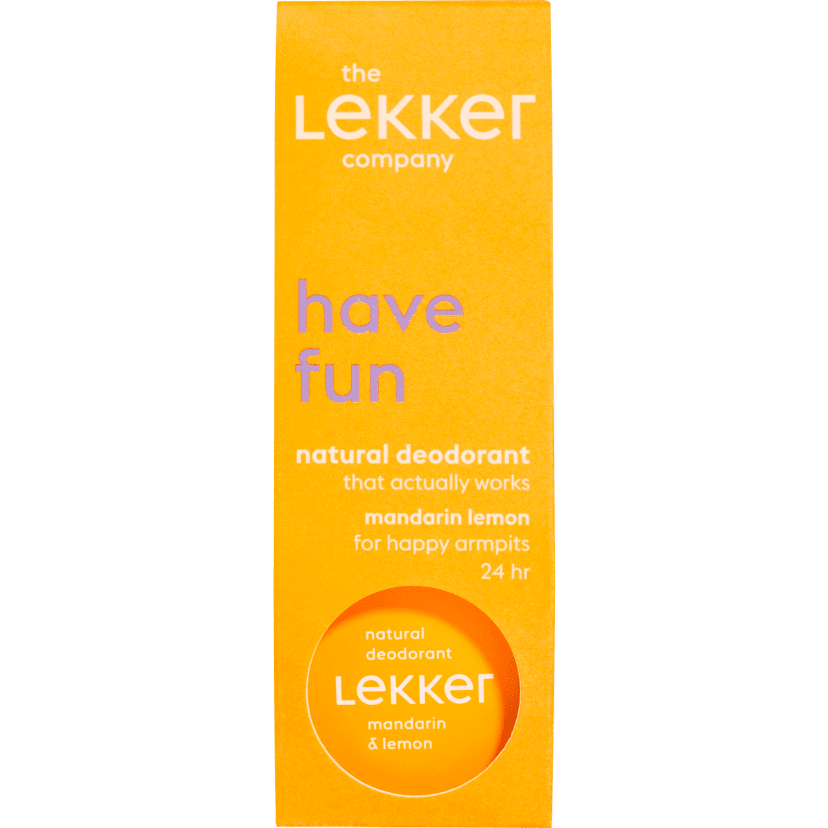The Lekker Company Mandarijn & Citroen Deodorant Crème 30 gram