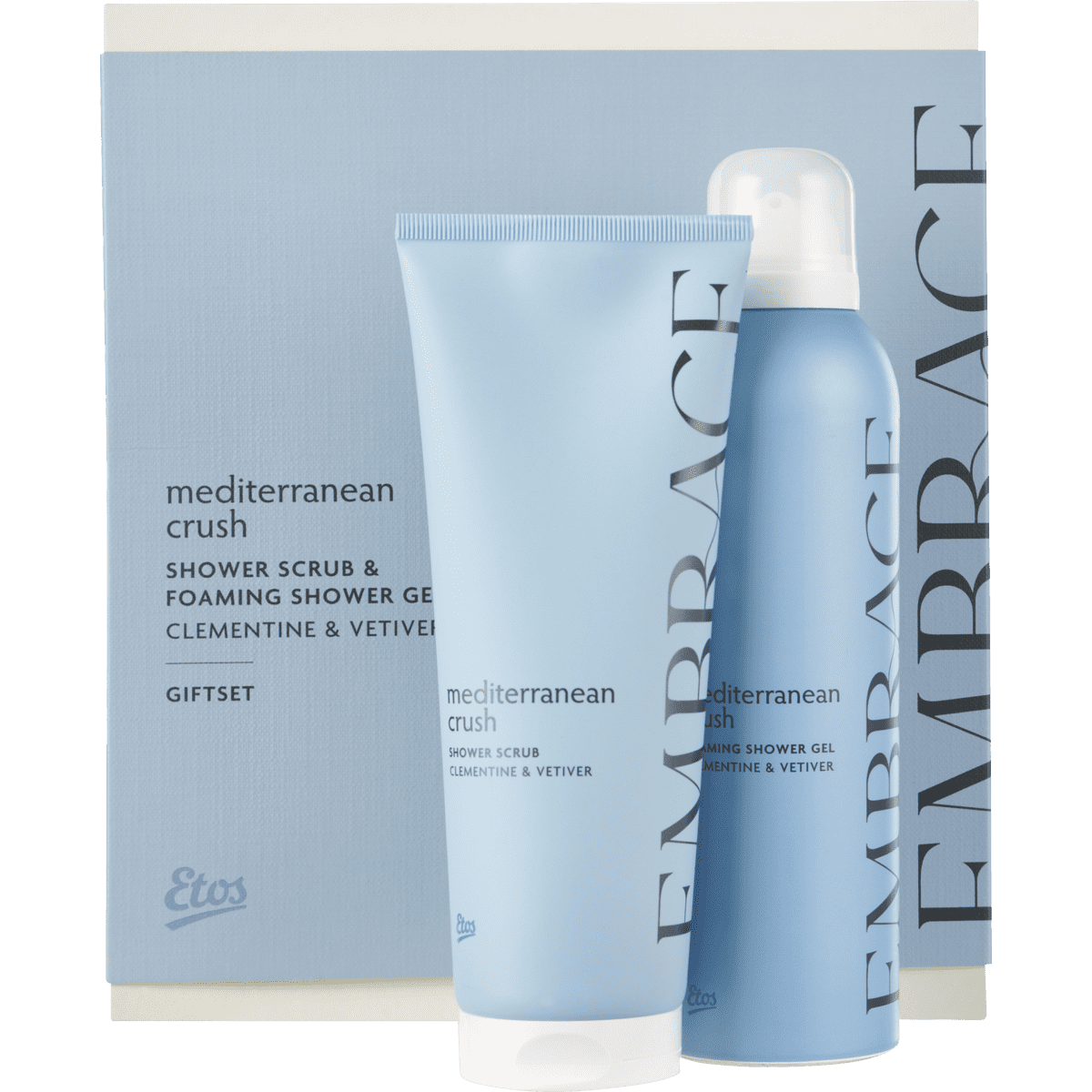 Etos Embrace Mediteranean Crush Giftset Body Showerfoam + Showerscrub