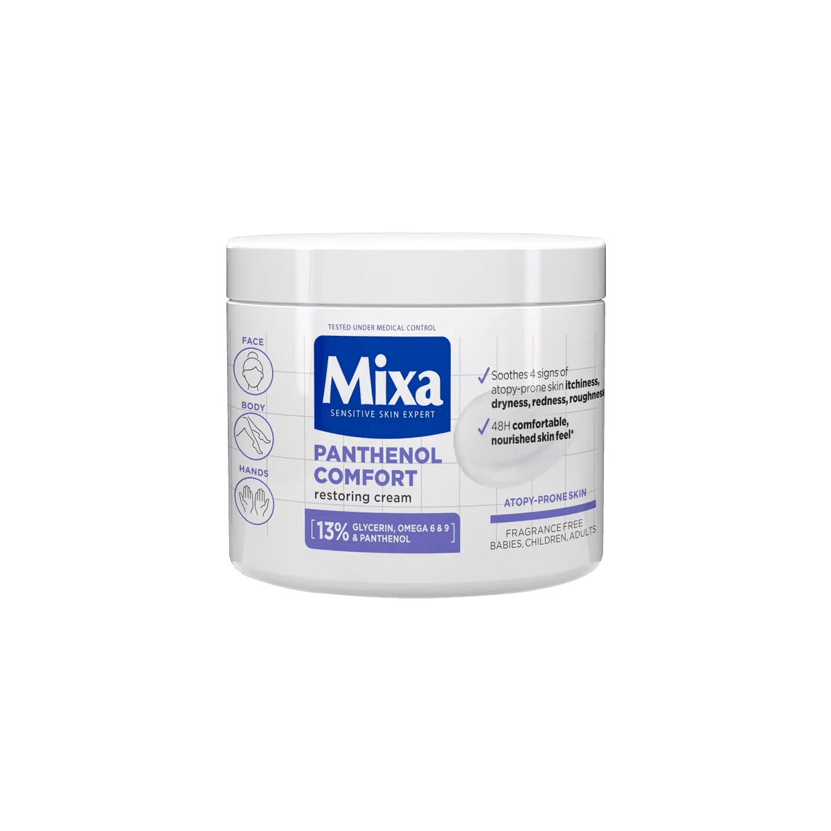 Mixa Panthenol Comfort Crème Pot 400 ML