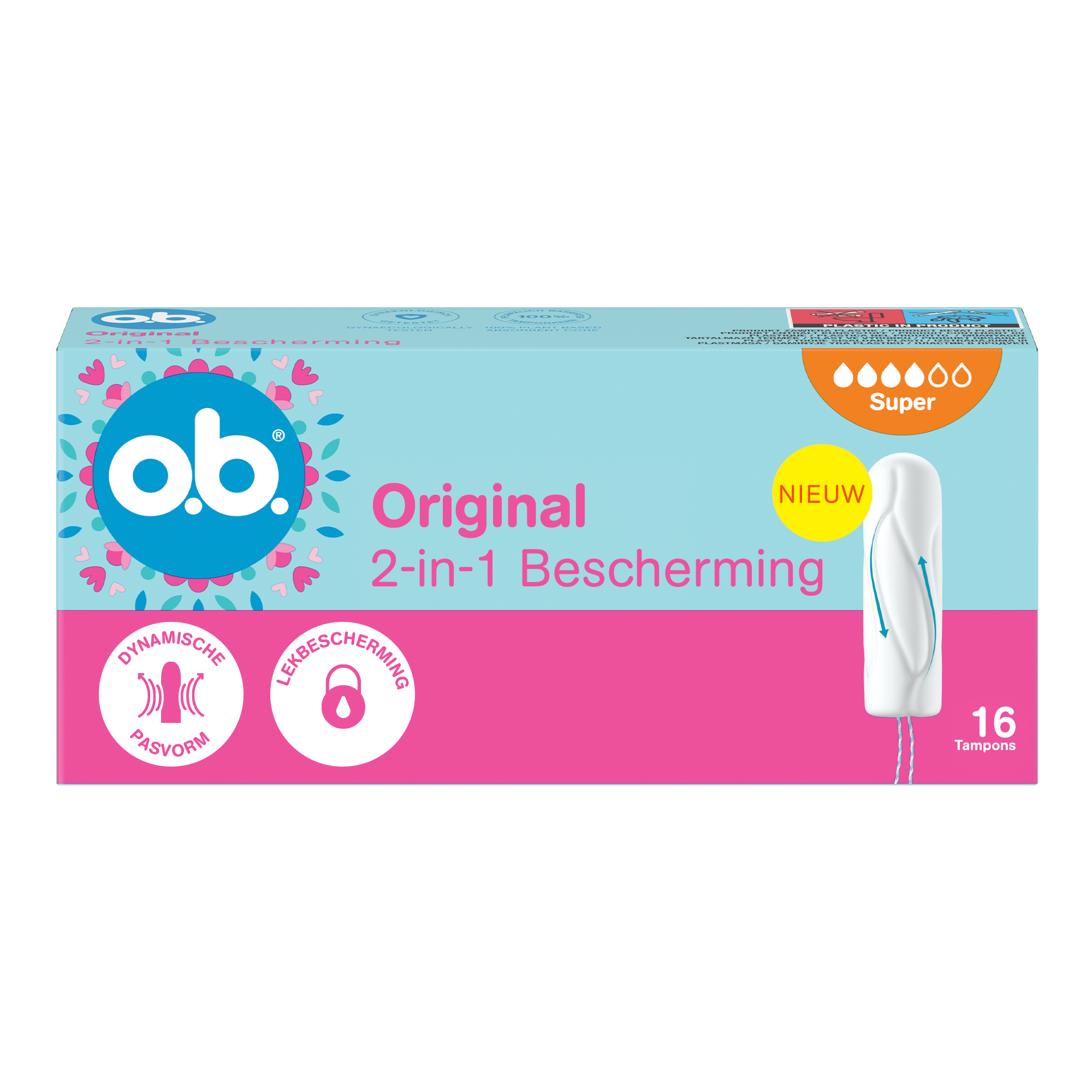 o.b.® Original Dynamic Fit Super Tampons 16 Stuks