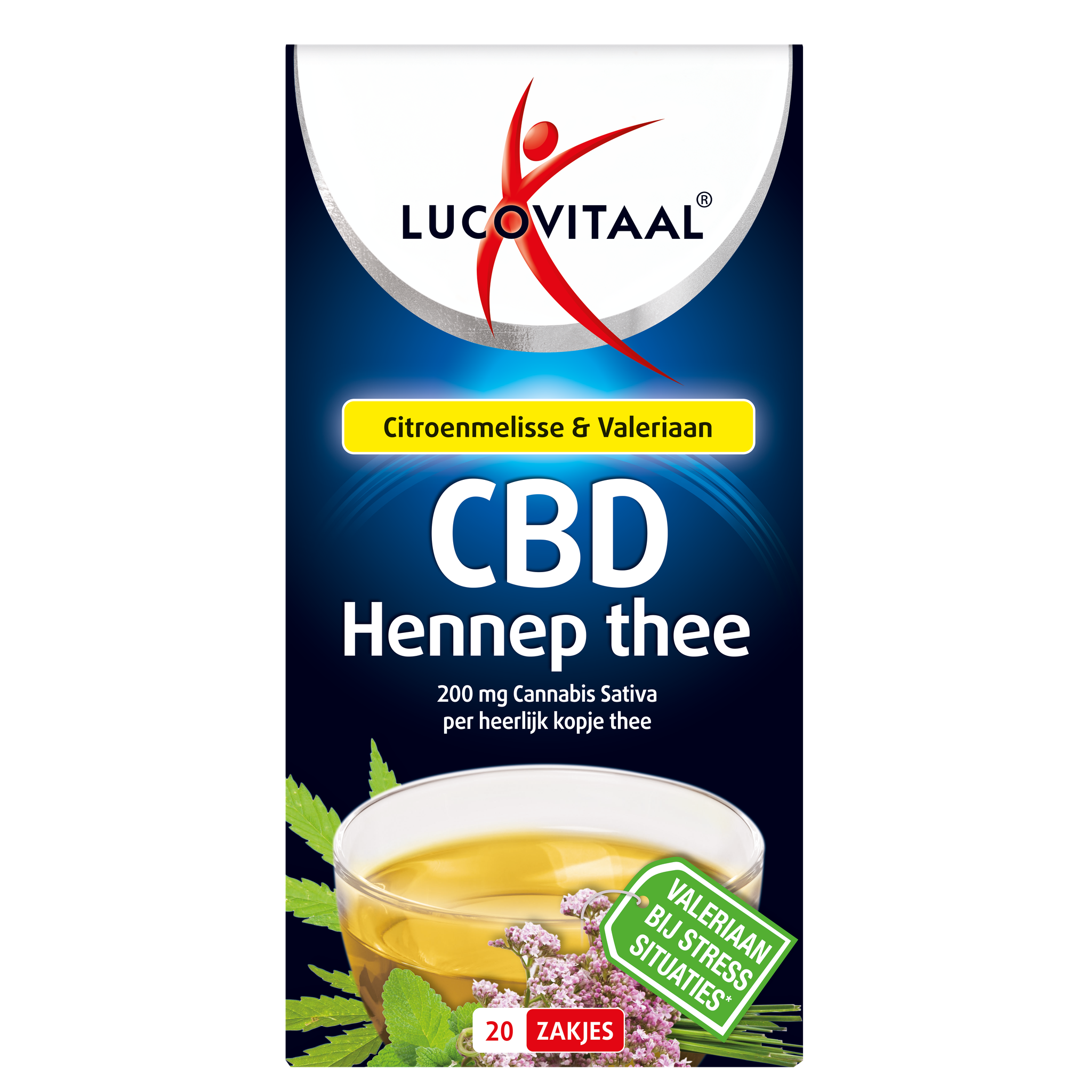Lucovitaal CBD Hennep Thee zakjes 20 stuks
