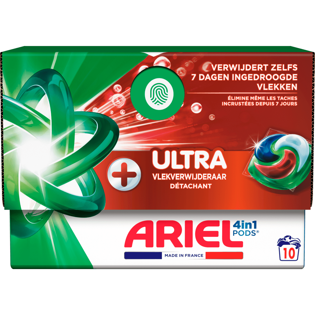 Ariel 4-In-1 Pods+ Ultra Wasmiddelcapsules 10 stuks