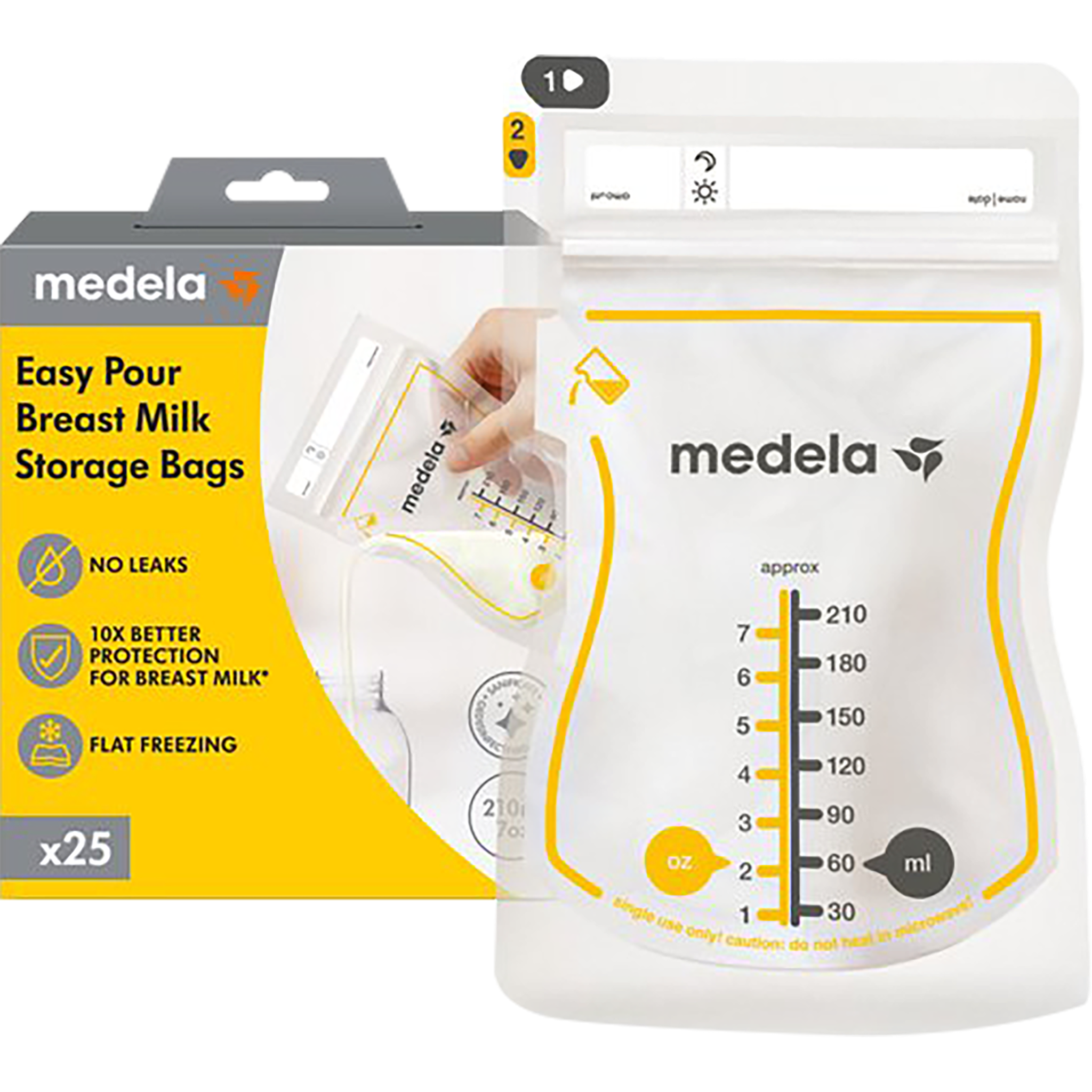 Medela Moedermelkbewaarzakjes met schenktuit 25 stuks