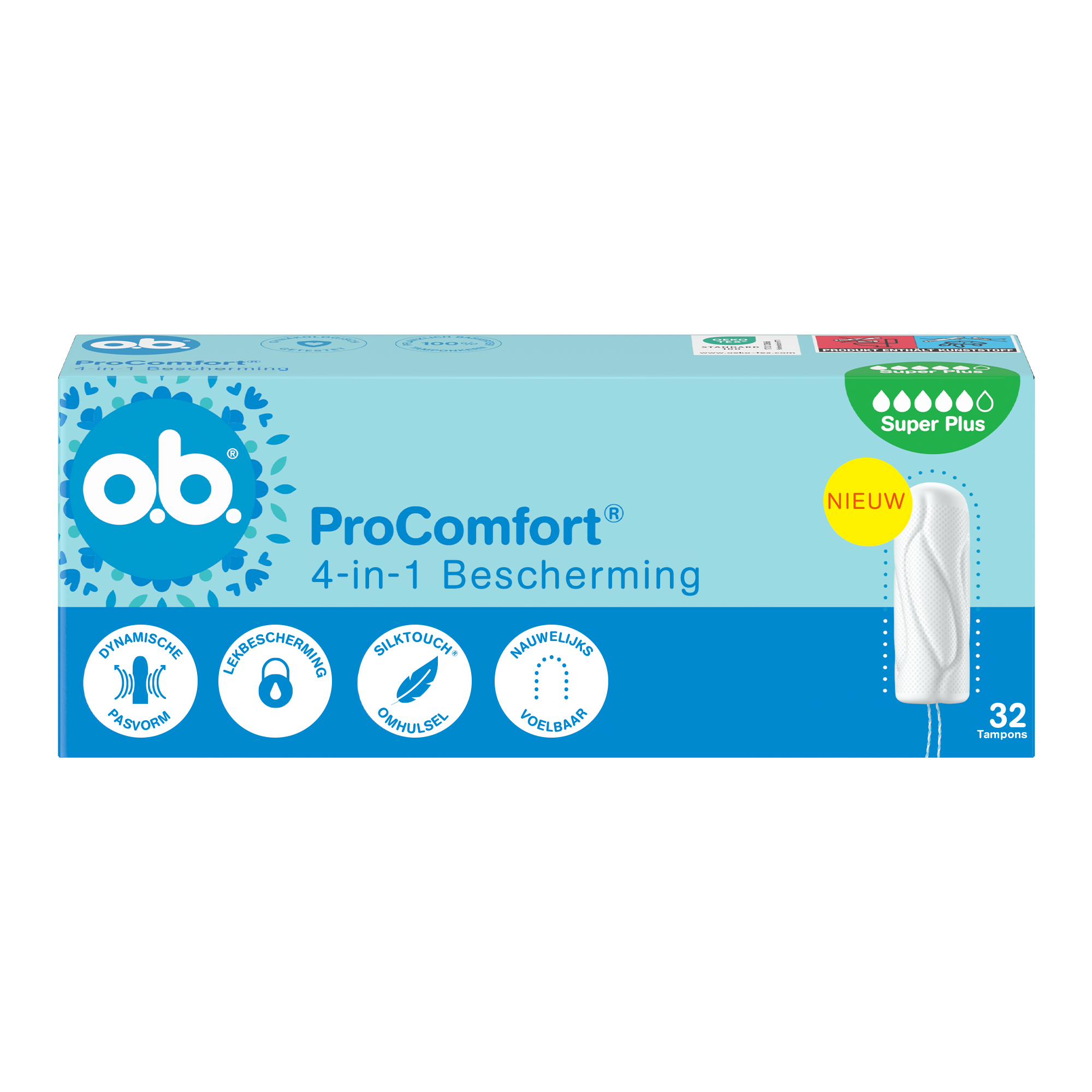 o.b.® Pro Comfort Advanced Super Plus Tampons 32 Stuks