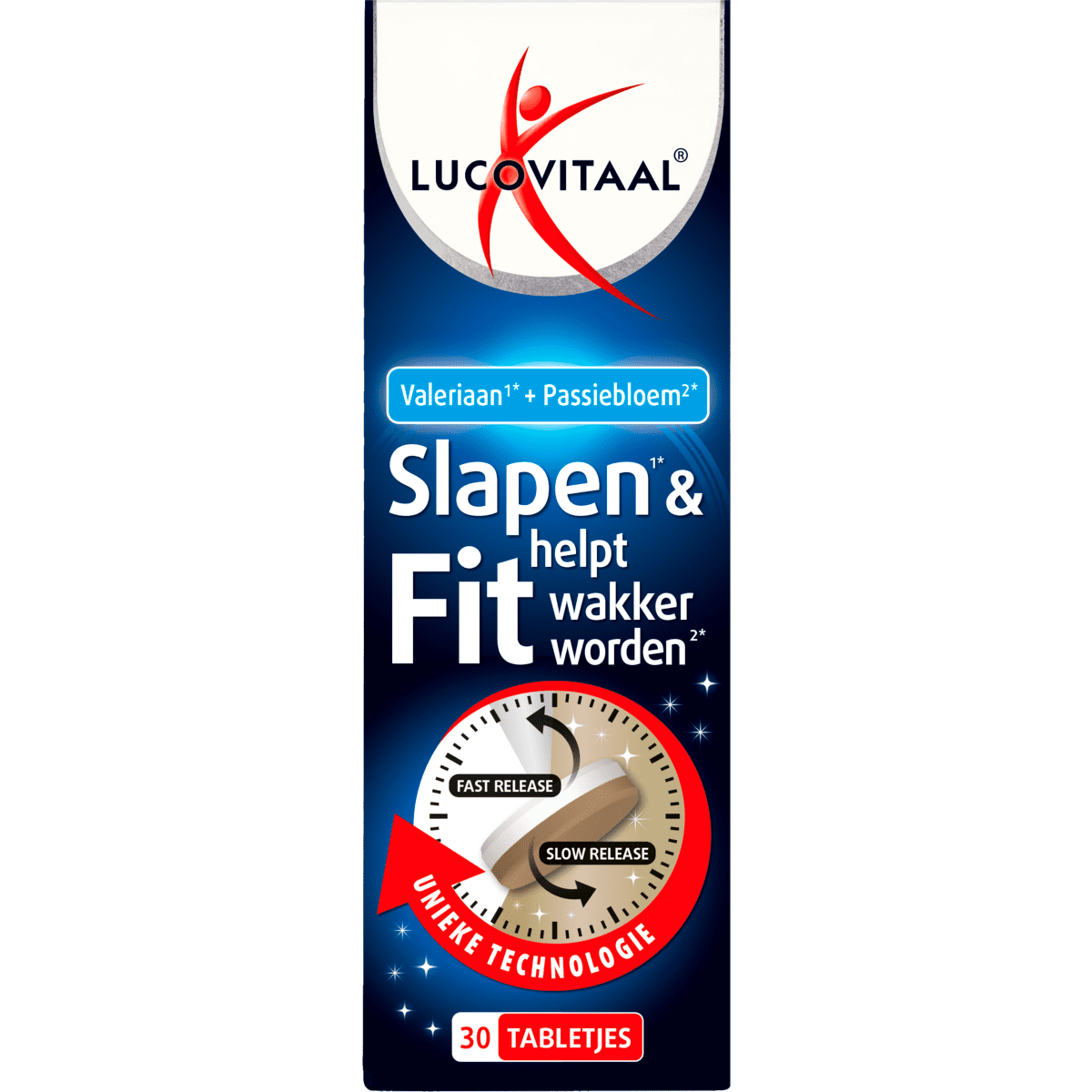 Lucovitaal Slapen & Helpt Fit Wakker Worden Tabletten 30 stuks