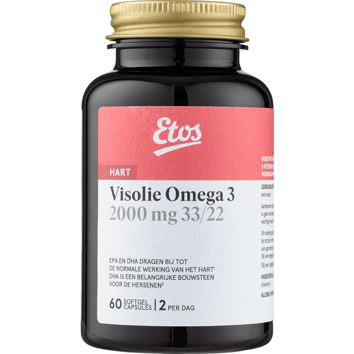 Etos Visolie Omega 3 2000mg 33/22 Capsules 60 stuks 60 EA Etos