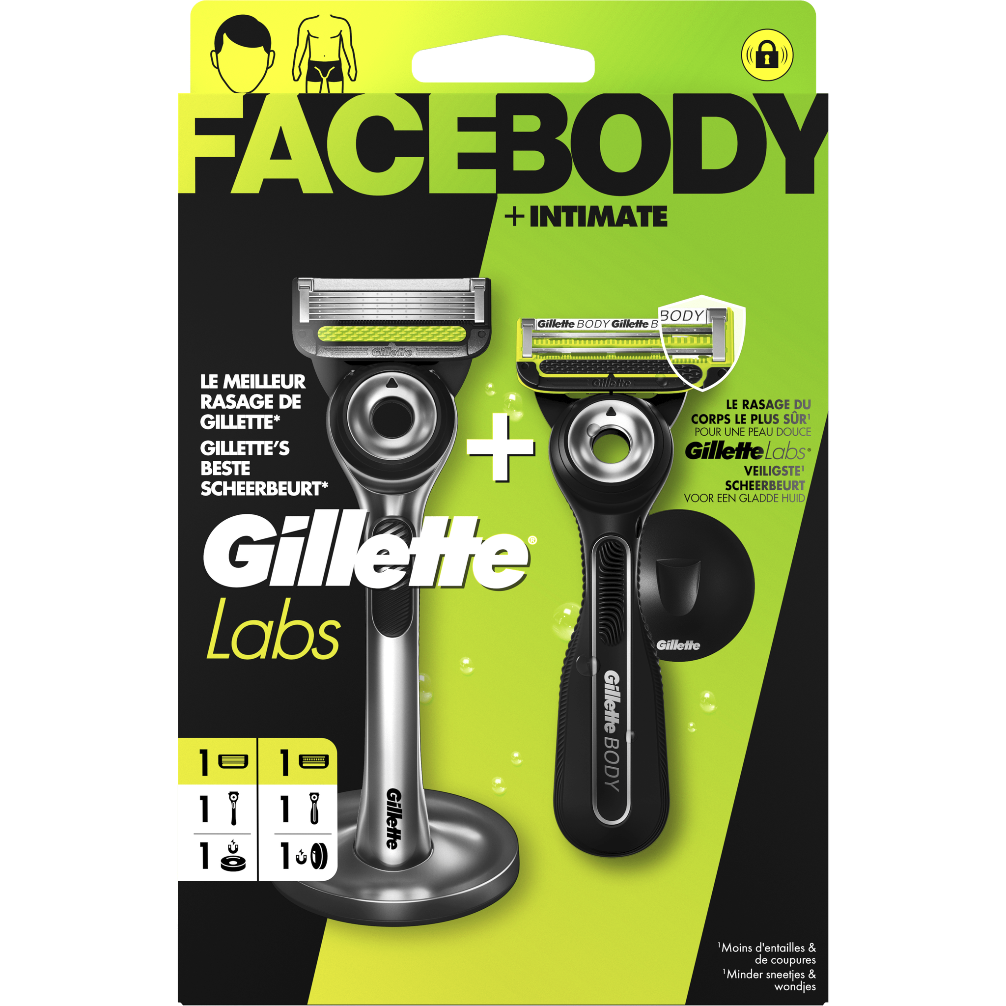 GilletteLabs Face & Body Scheermes Duo-Verpakking