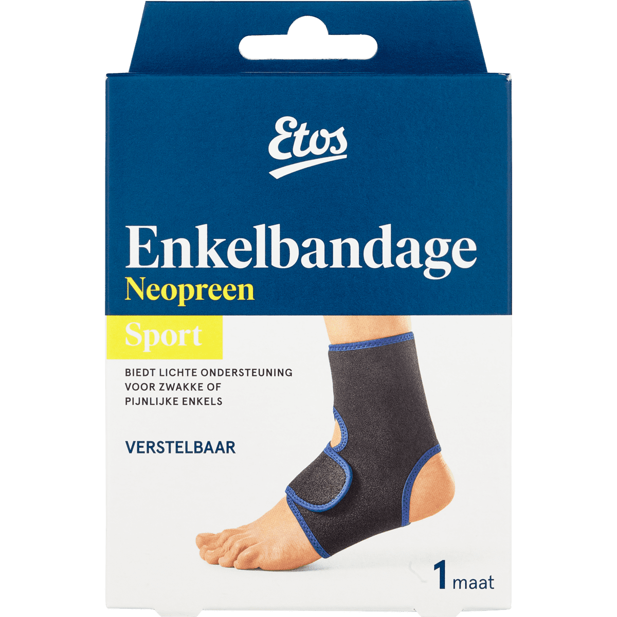 Etos Enkelbandage Zwart
