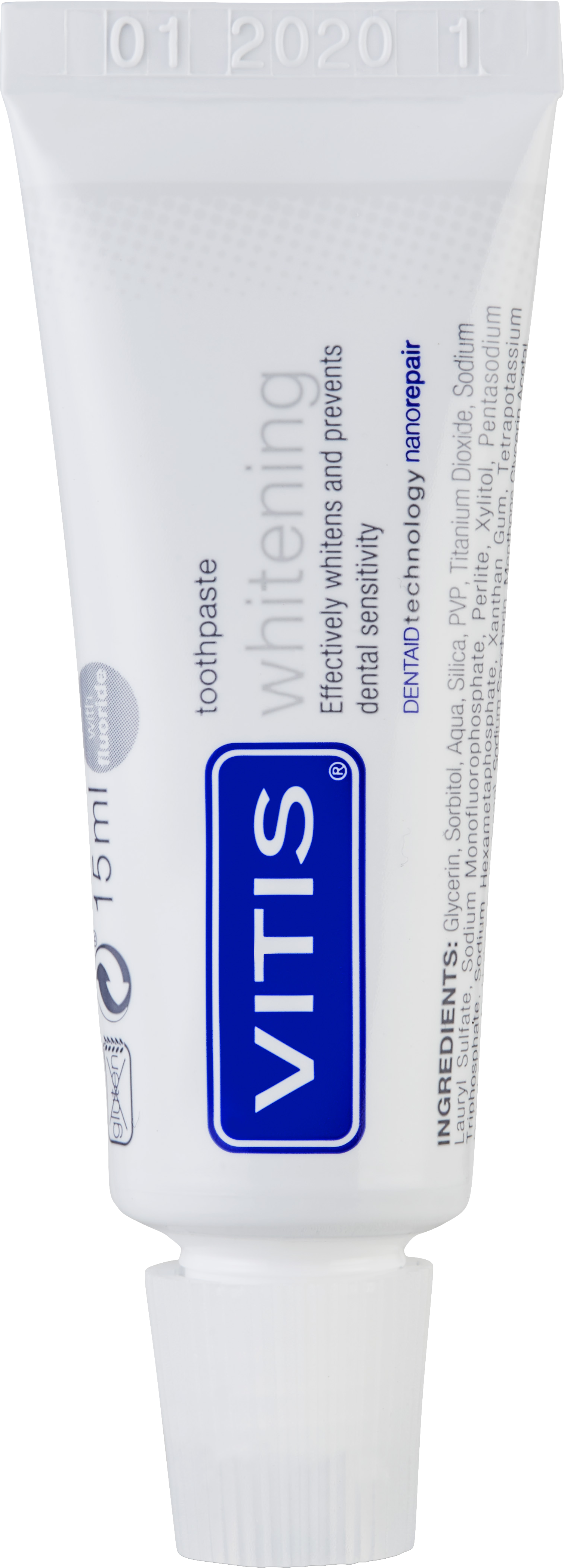VITIS Whitening Tandpasta Mini 15 ML