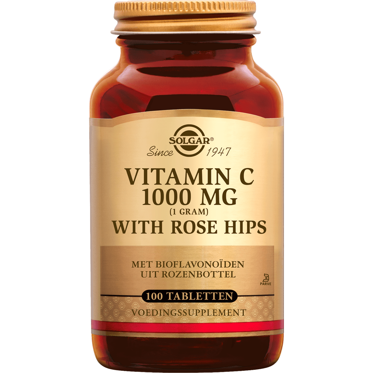Solgar Vitamin C with Rose Hips 1000 mg Rose Hips 100 tabletten 100 EA