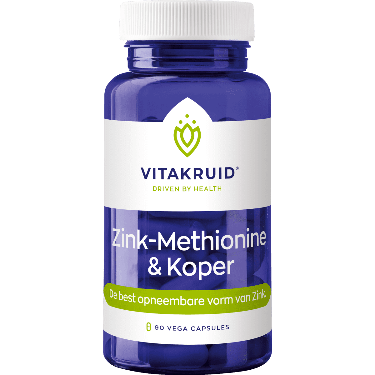 Vitakruid Zink Methionine & Koper Vegan Capsules 90 stuks