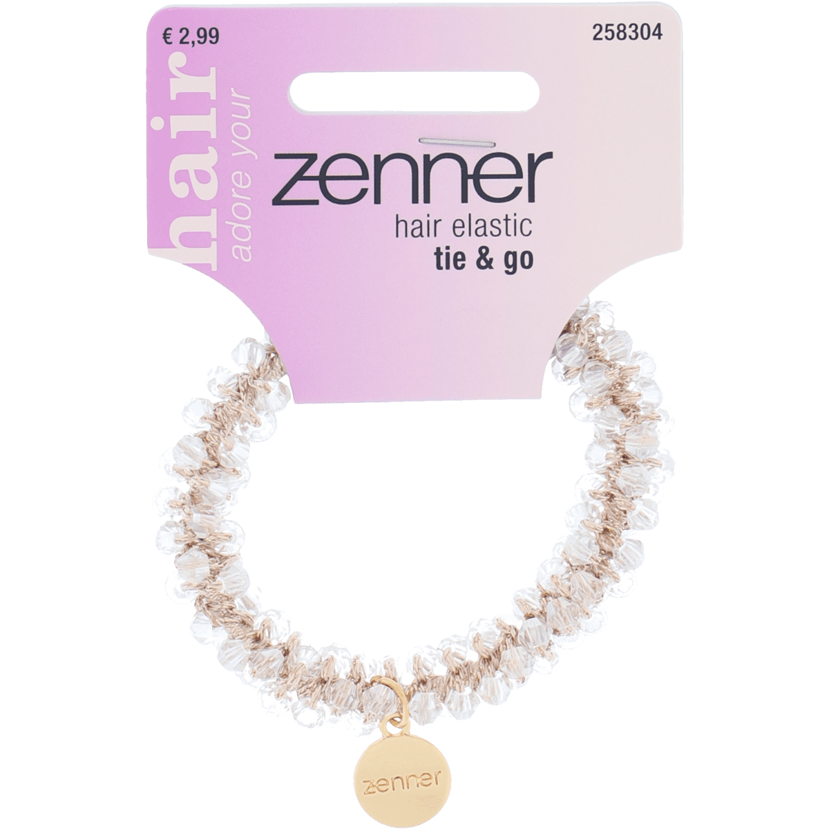 Zenner Haarelastiek Tranparant Kraal