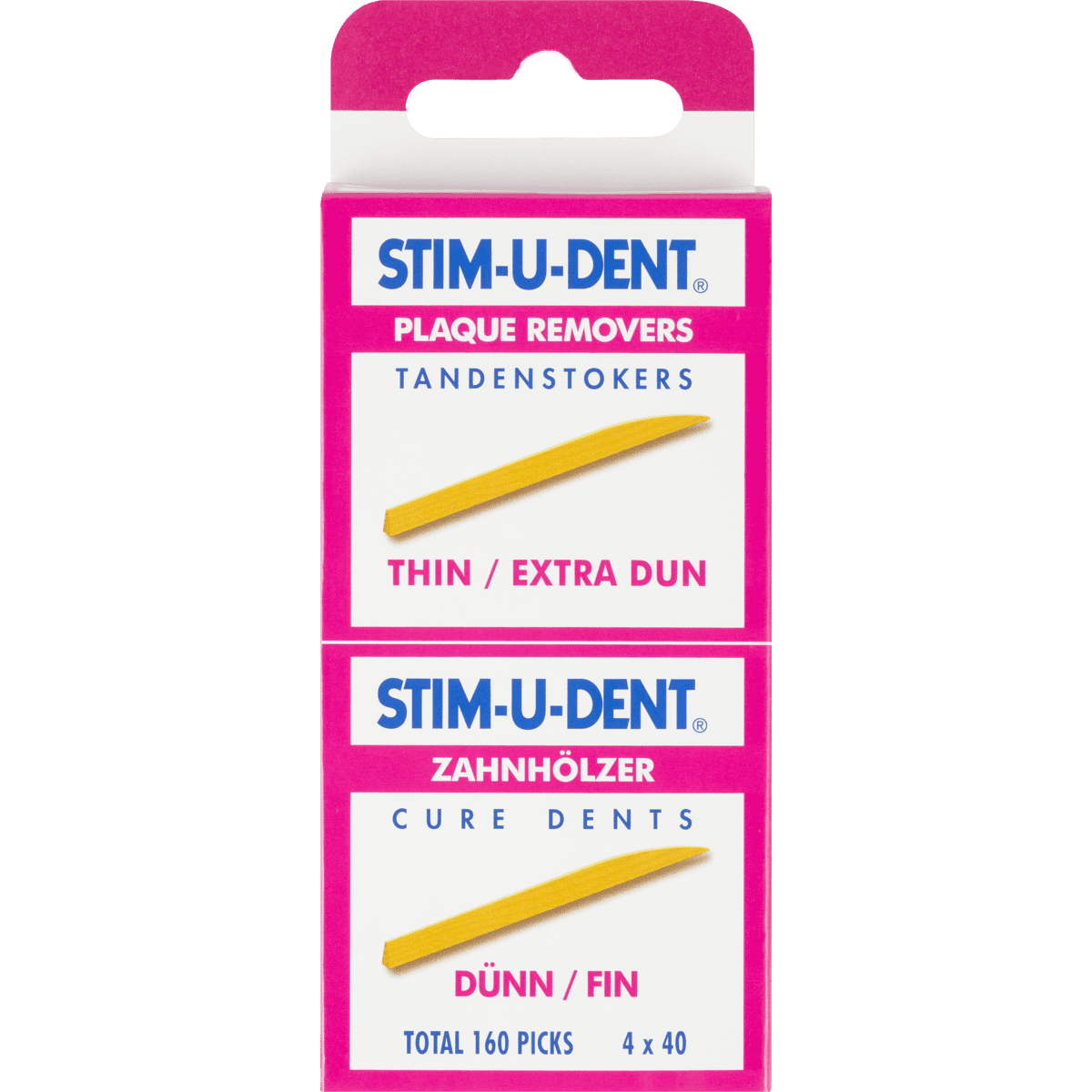 Stim-U-Dent Extra Dun Tandenstokers 160 stuks