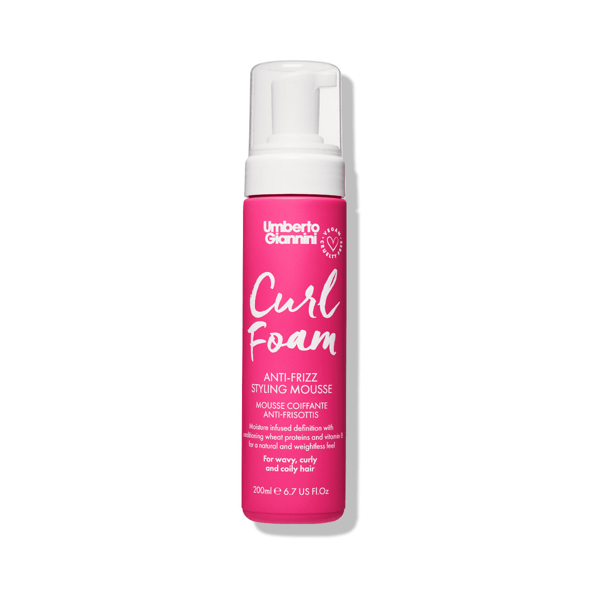 Umberto Giannini Curl Foam Anit-Frizz Styling Mousse 200 ML