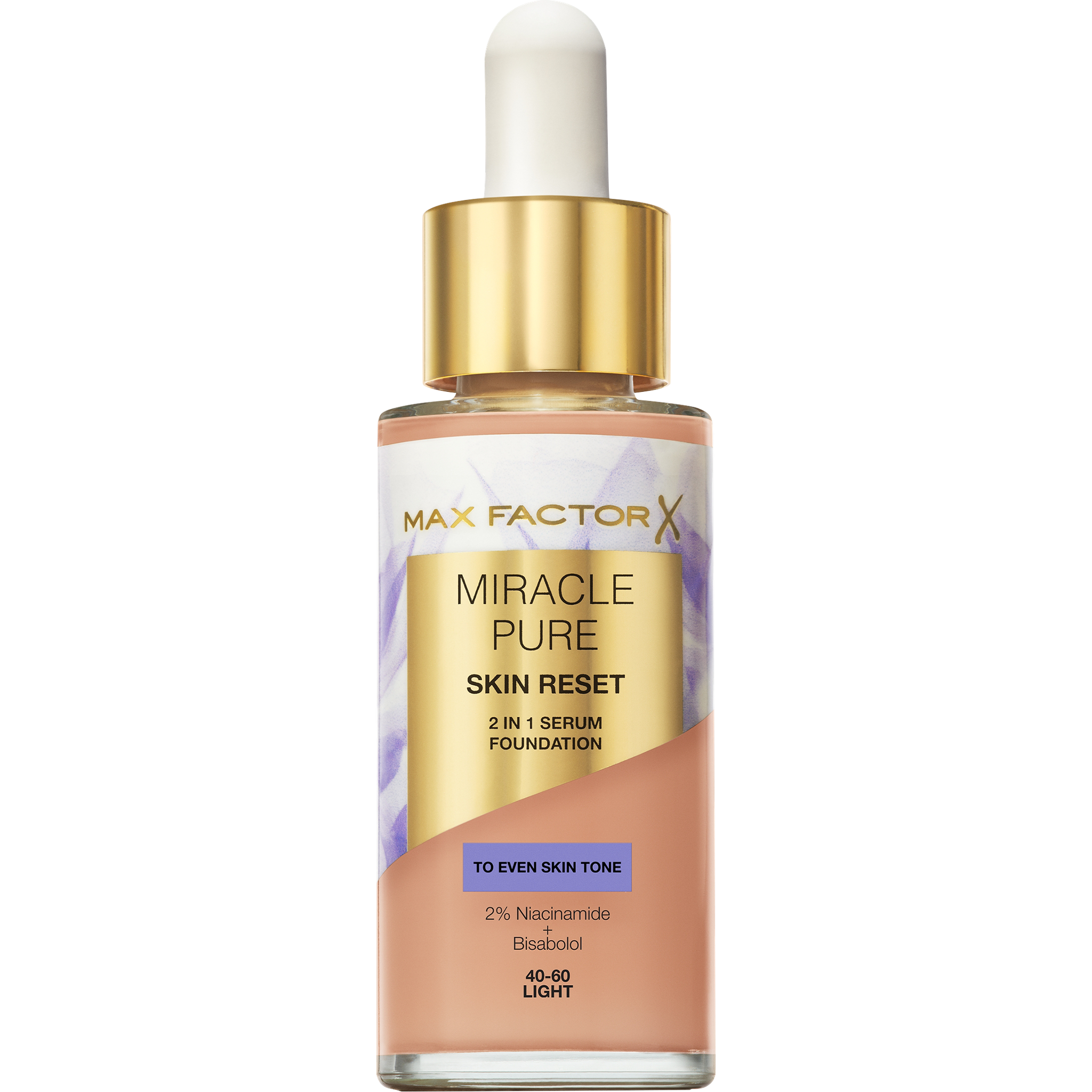 Max Factor Miracle Pure Serum Foundation 40-60 Light 30 ML