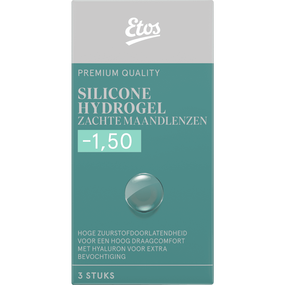 Etos Silicone Hydrogel Zachte Maandlenzen -1.50 3 stuks