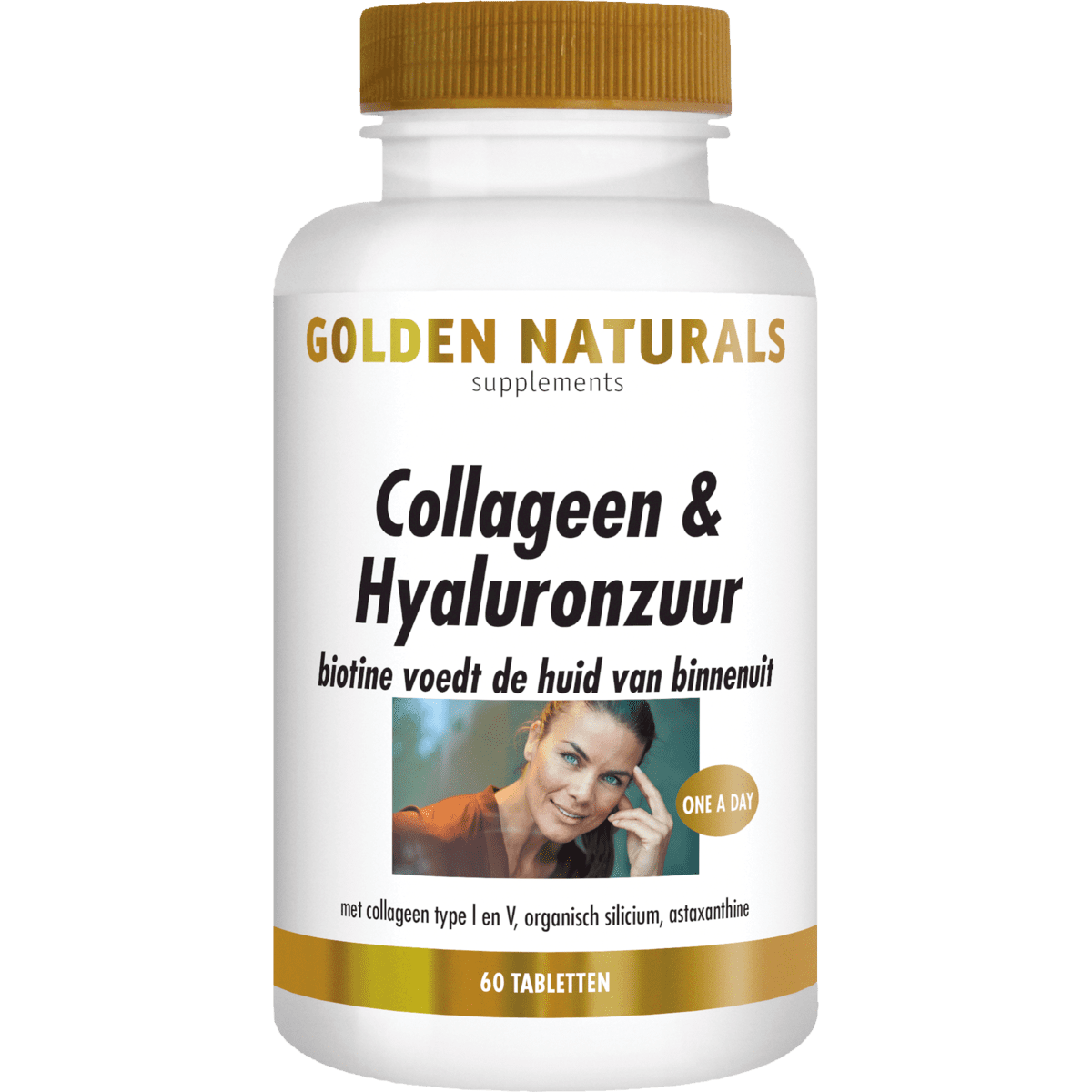 Golden Naturals Collageen & Hyaluronzuur Tabletten 60 stuks