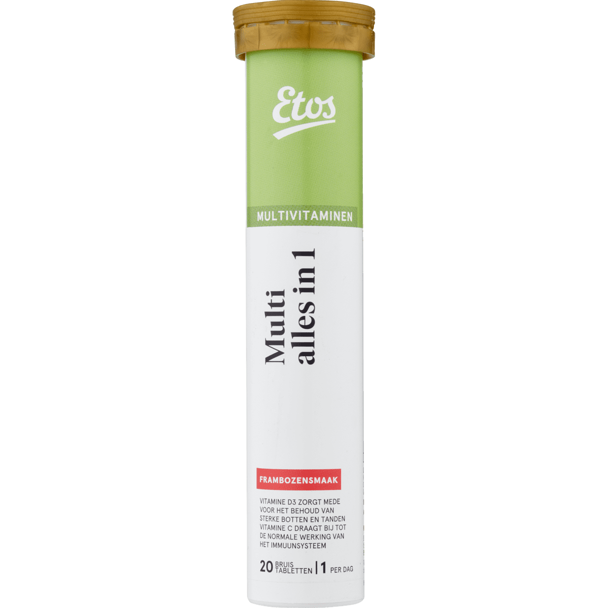Etos Multi Vitamine Alles-in-1 Framboos Bruistabletten 20 stuks