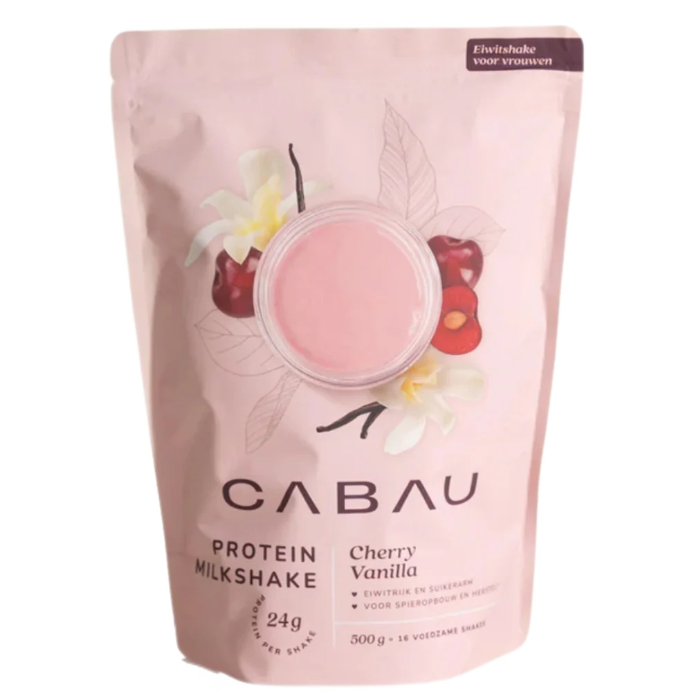 Cabau protein milkshake cherry vanilla 500 gram