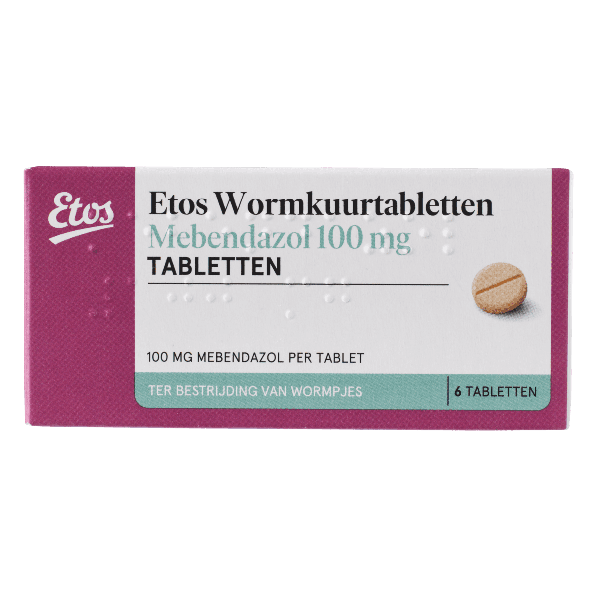 Etos Wormkuurtabletten 100 mg 6 EA | Etos