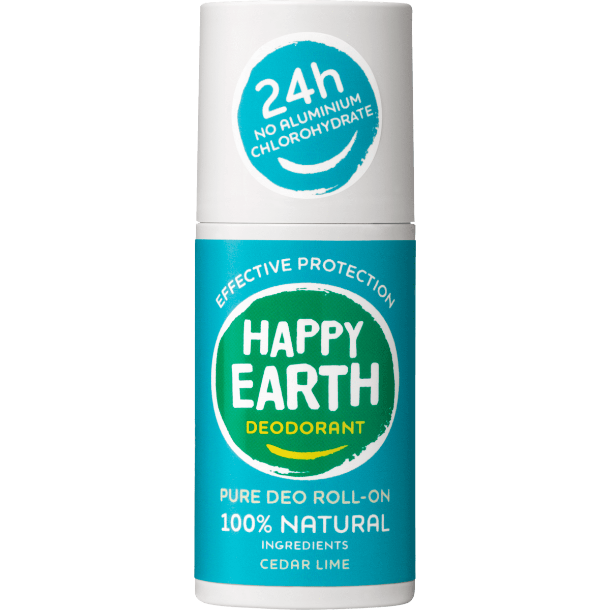 Happy Earth 100% Natuurlijke Cedar Lime Deodorant Roller 75 ML