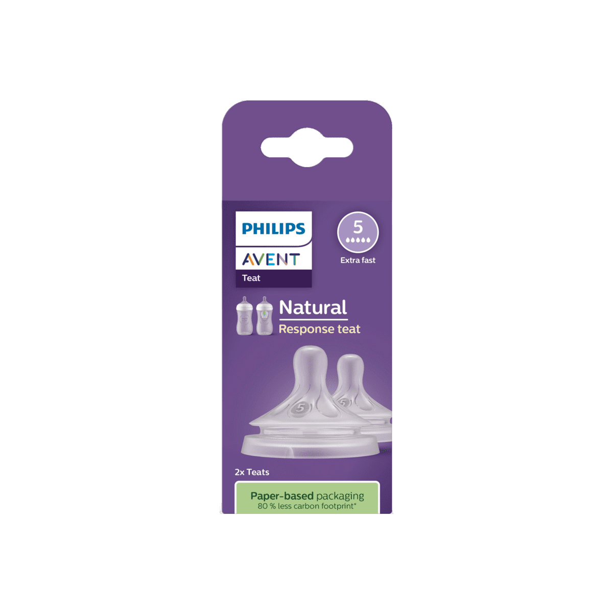 Philips Avent Natural Response Flesspeen 6M+ SCY965/02 2 stuks