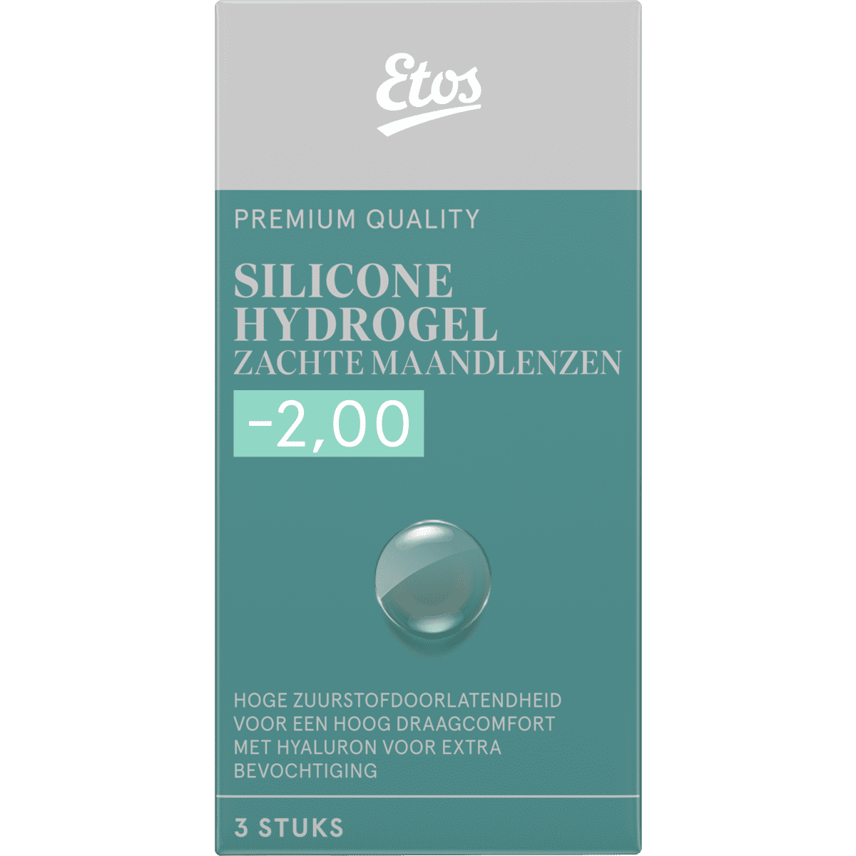 Etos Silicone Hydrogel Zachte Maandlenzen -2.00 3 stuks