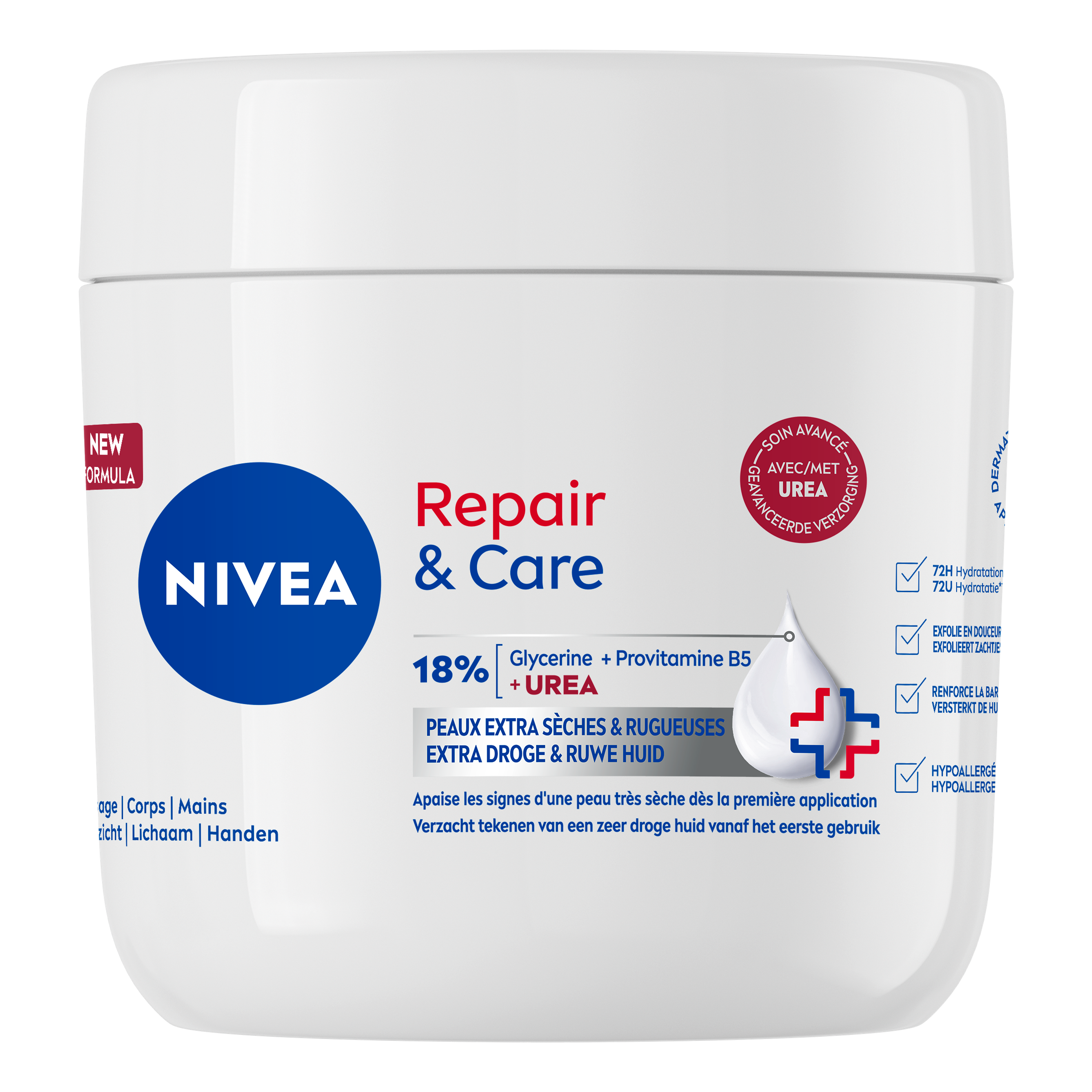 NIVEA Repair & Care Urea Crème 400 ML