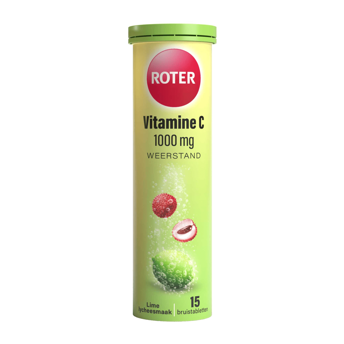 Roter Vitamine C 1000 MG Lime Lychee Bruistabletten 15 stuks