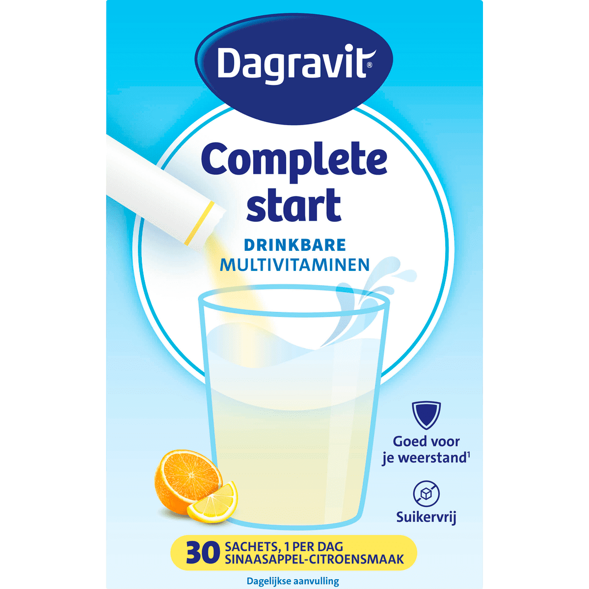 Dagravit Multivitamin Compleet Start Citroen Sinaasappel 30 stuks