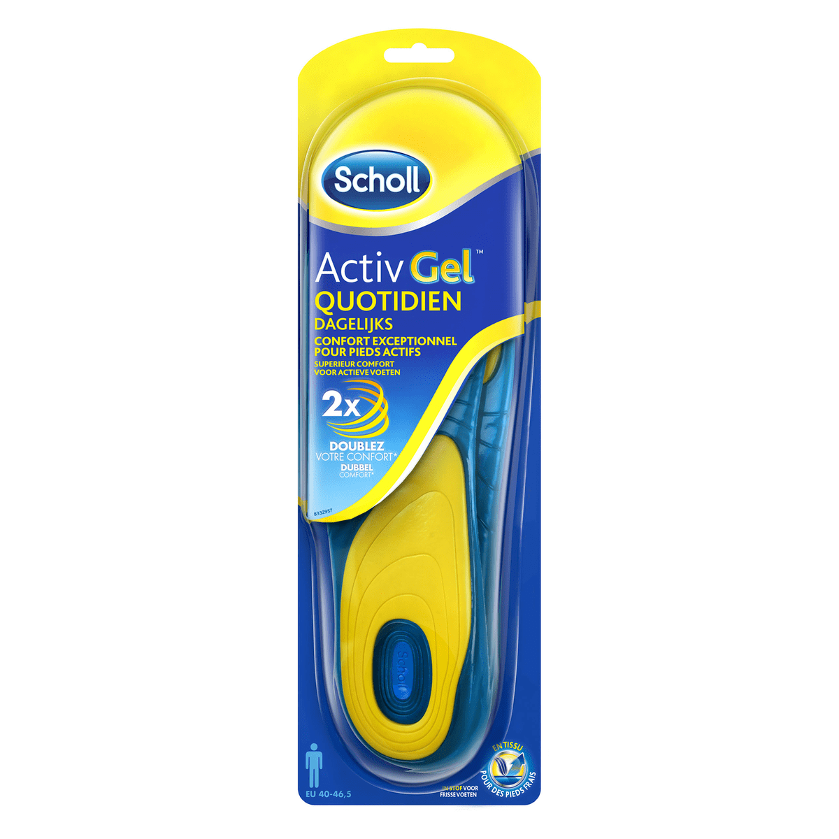 Scholl Inlegzolen Gel Activ Everyday Man 1 paar 1 EA | Etos