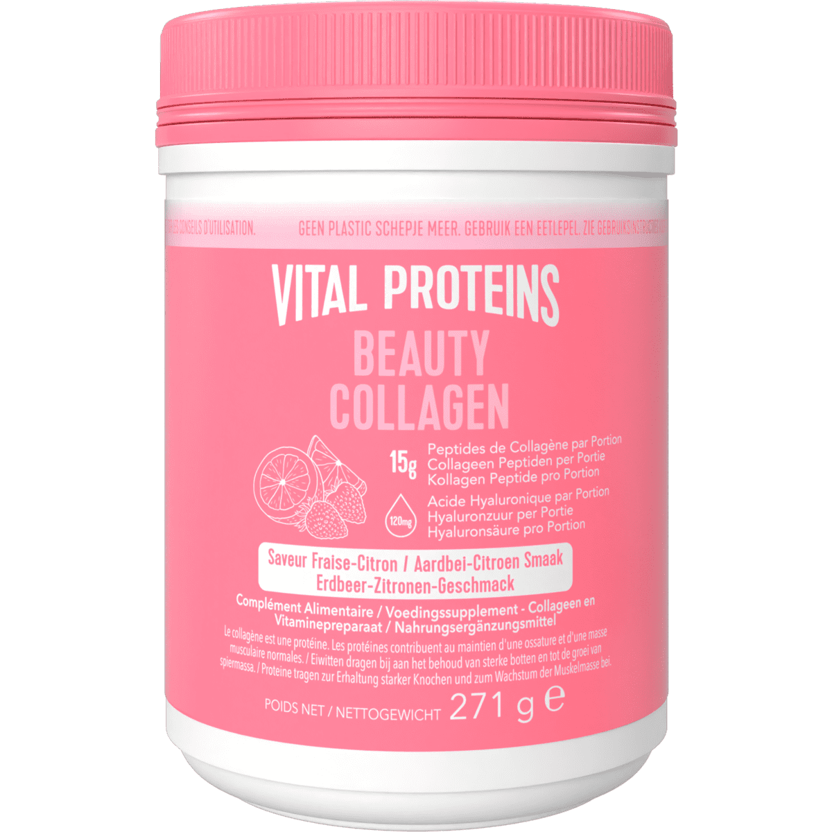 Vital Proteins Beauty Collageen Pot Strawberry Lemon 271 gram