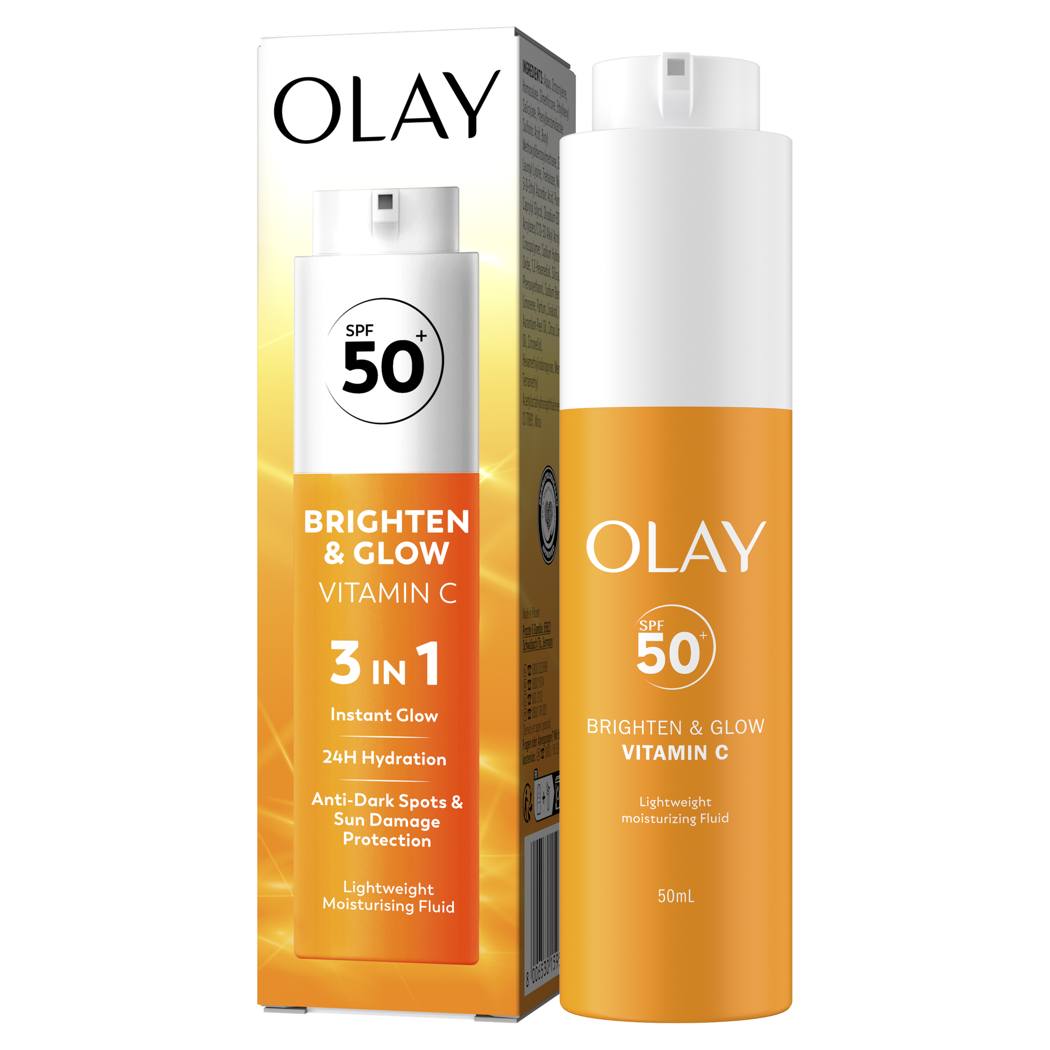 Olay Brighten & Glow Vitamin C Hydraterende Creme SPF50 50ML
