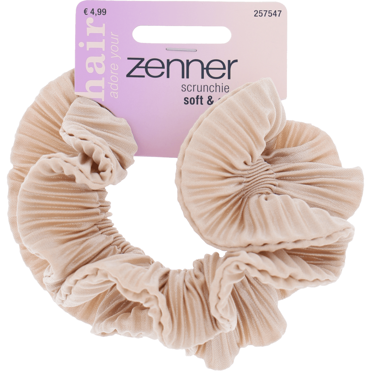 Zenner Scrunchie Koraal Beige