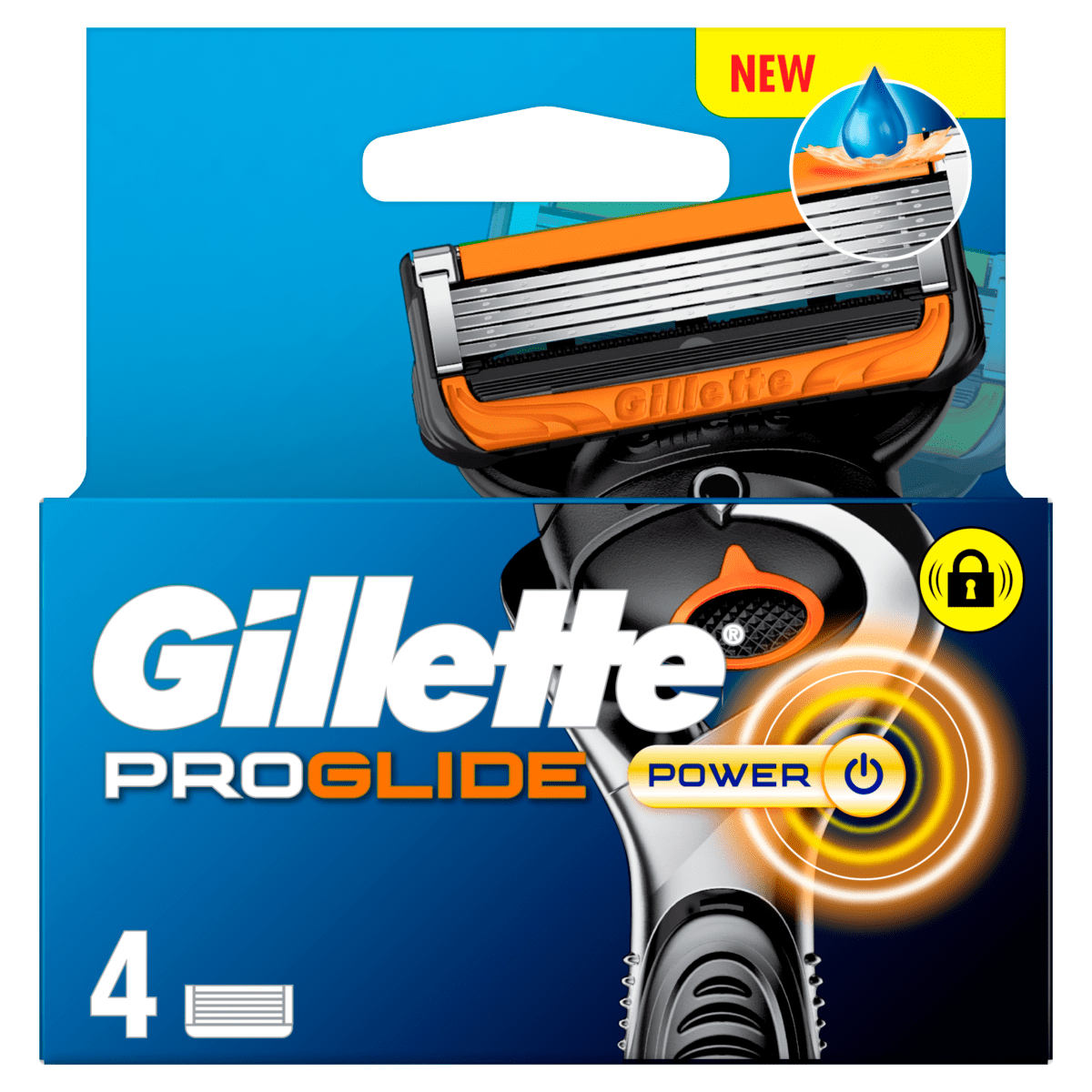Gillette ProGlide Power Navulmesjes 4 stuks