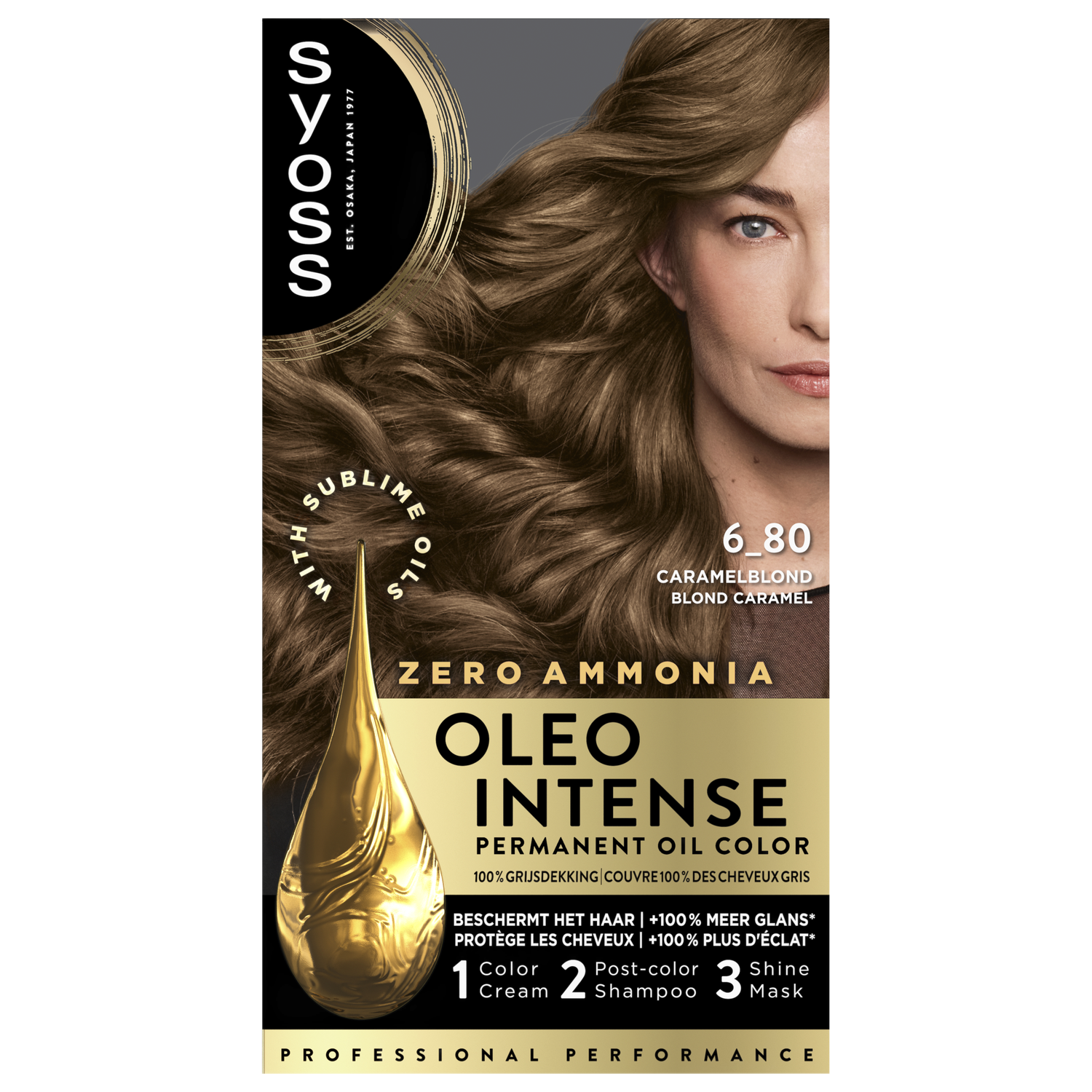Syoss Oleo Intense Permanente Haarkleuring 6-80 Caramel Blond/Blond Caramel