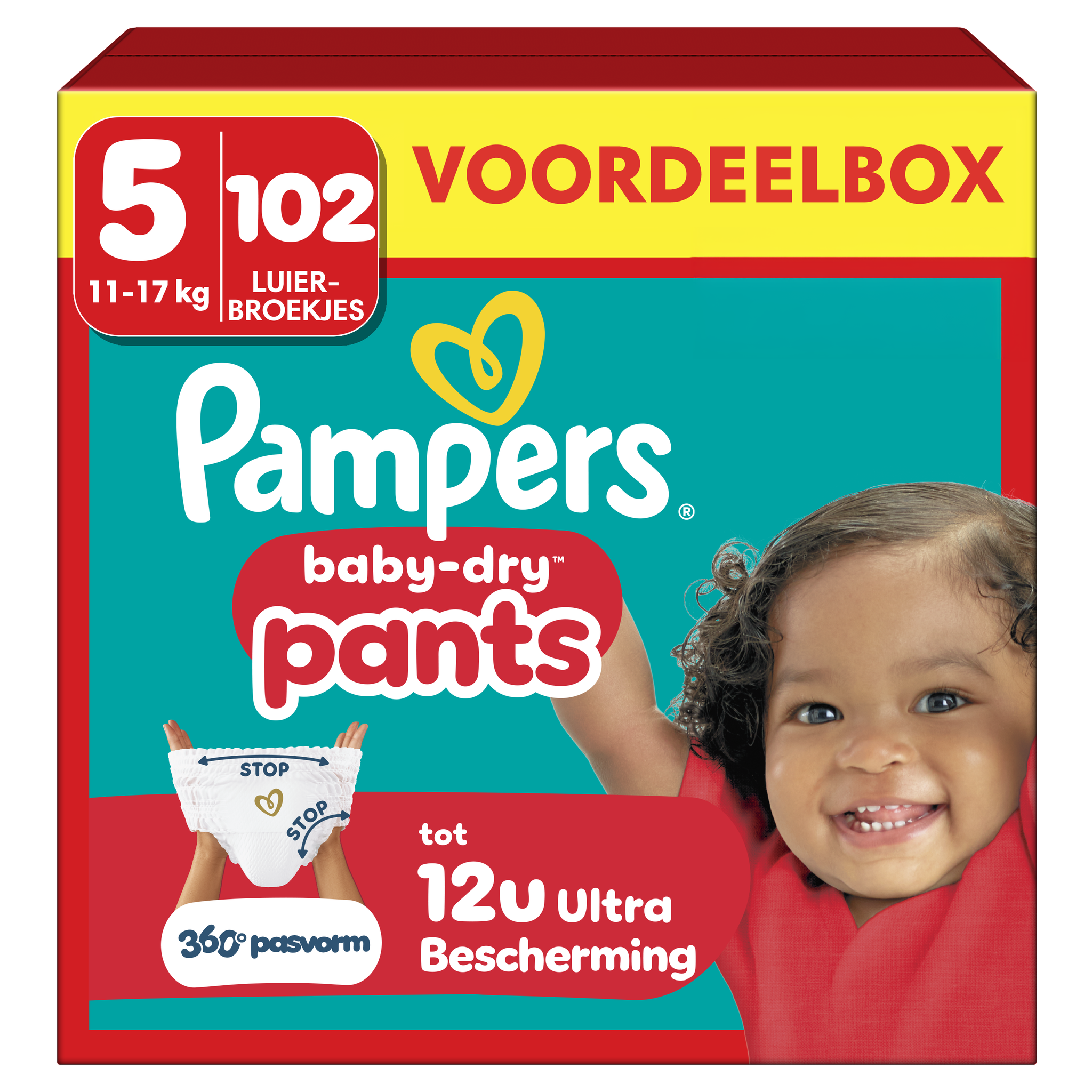 Pampers Baby Dry Pants Voordeelbox Luierbroekjes Maat 5 11-17 kg 102 stuks