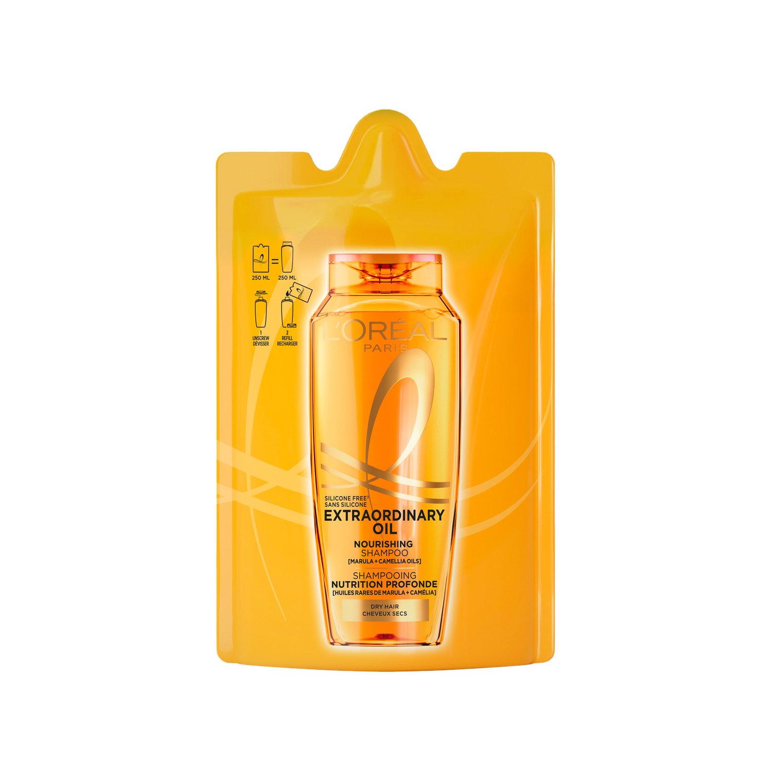 L'Oréal Paris Elvive Refill Extraordinary Oil Shampoo Navulling 250 ML