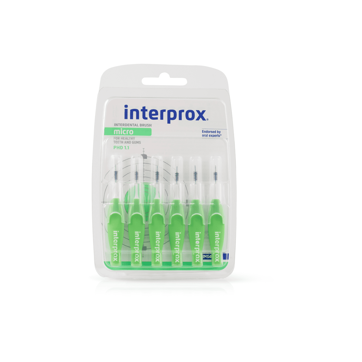 Interprox Micro Ragers Groen PHD 1.1 mm 6 stuks