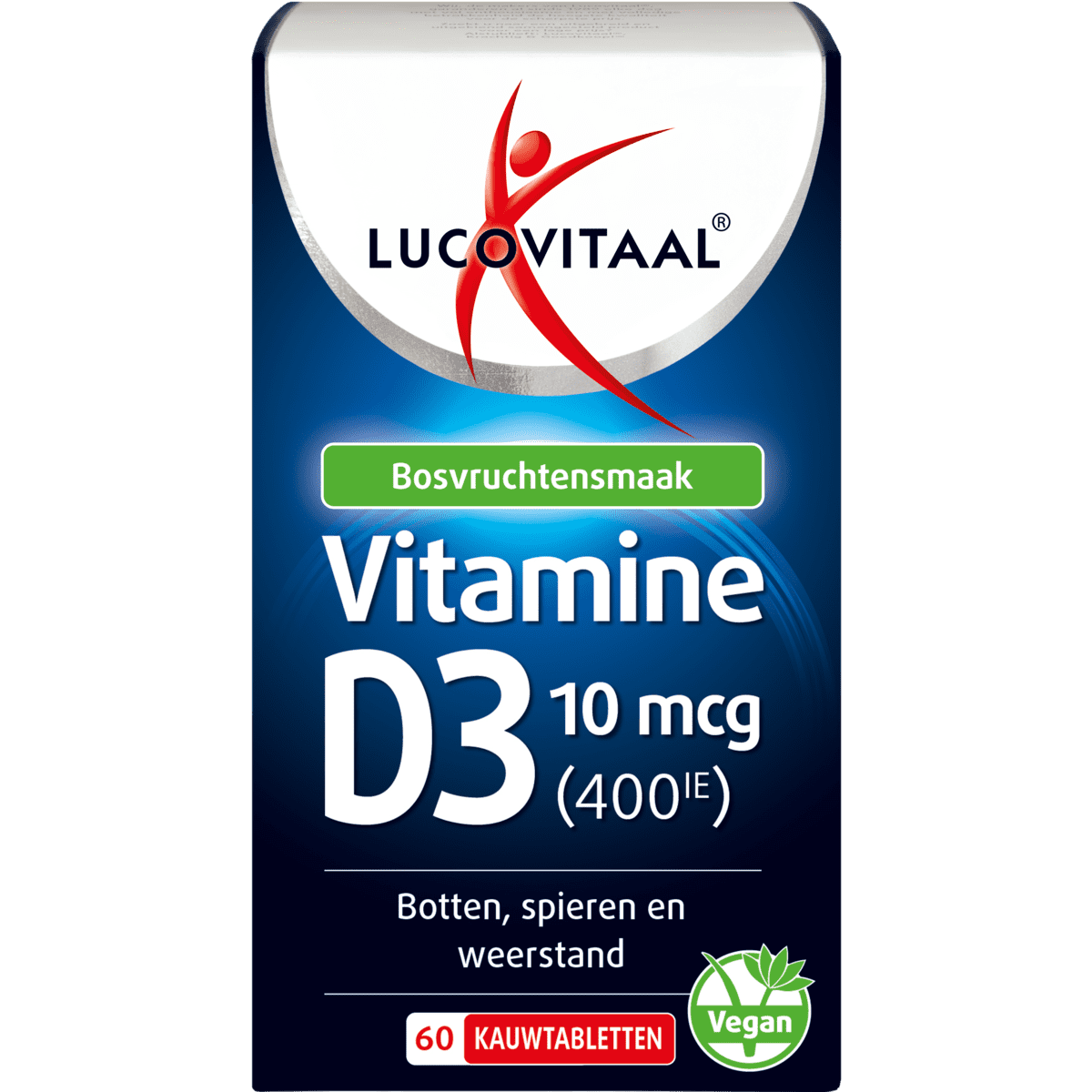 Lucovitaal Vitamine D3 10 MCG Kauwtabletten 60 stuks