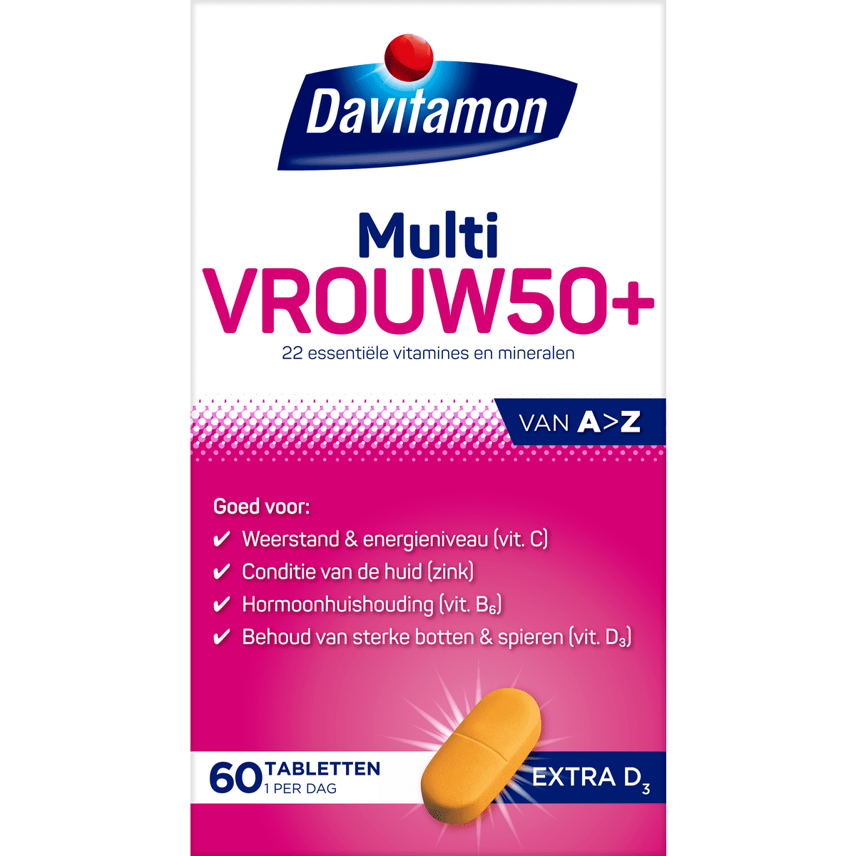 Davitamon Multi Vrouw 50+ Tabletten 60 stuks