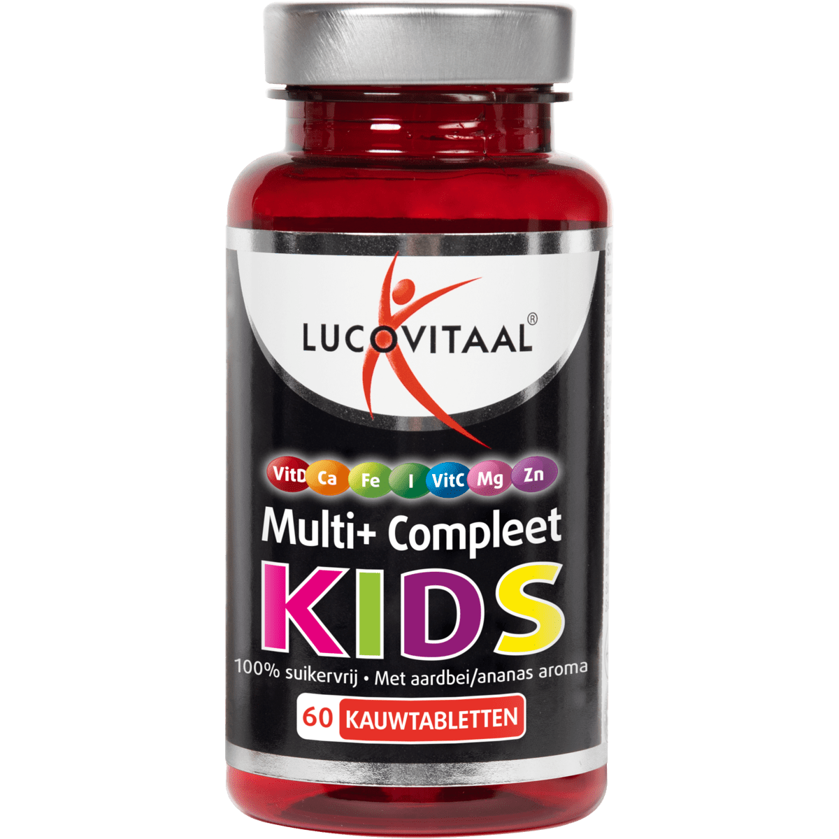Lucovitaal Multi+ Compleet Kids Suikervrij Kauwtabletten 60 stuks