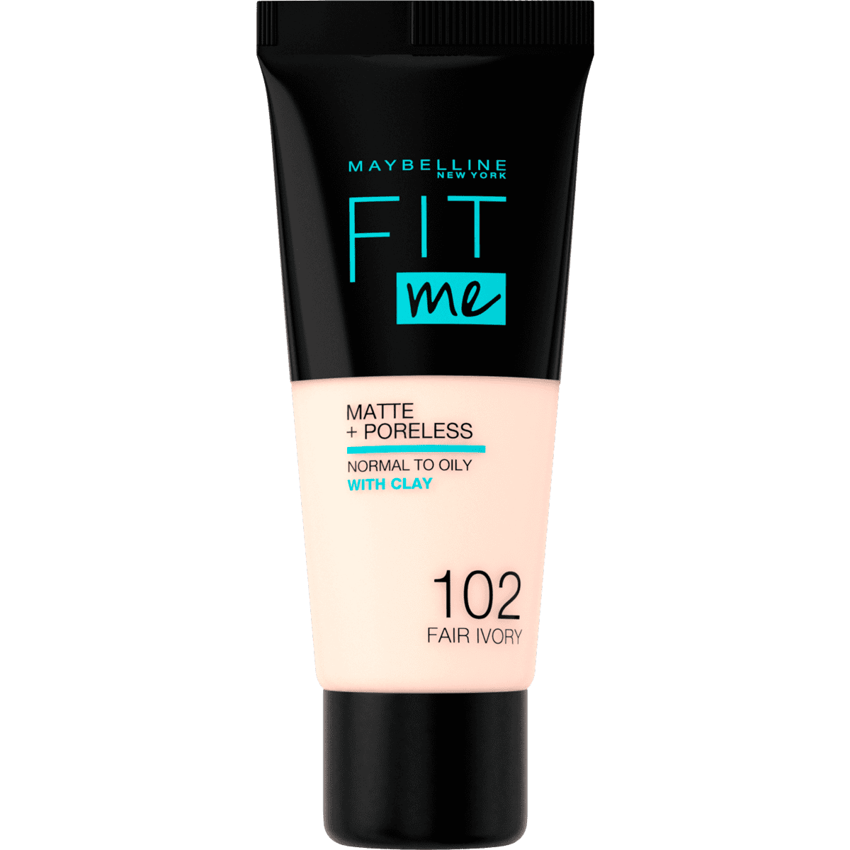 Maybelline New York Fit Me Matte+Poreless Foundation 102 Fair Ivory 30 ML