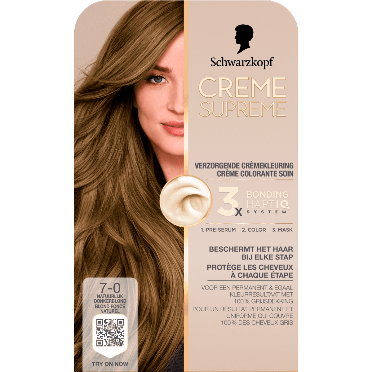 Schwarzkopf Creme Supreme Haarkleuring 7-0 Natuurlijk Donkerblond