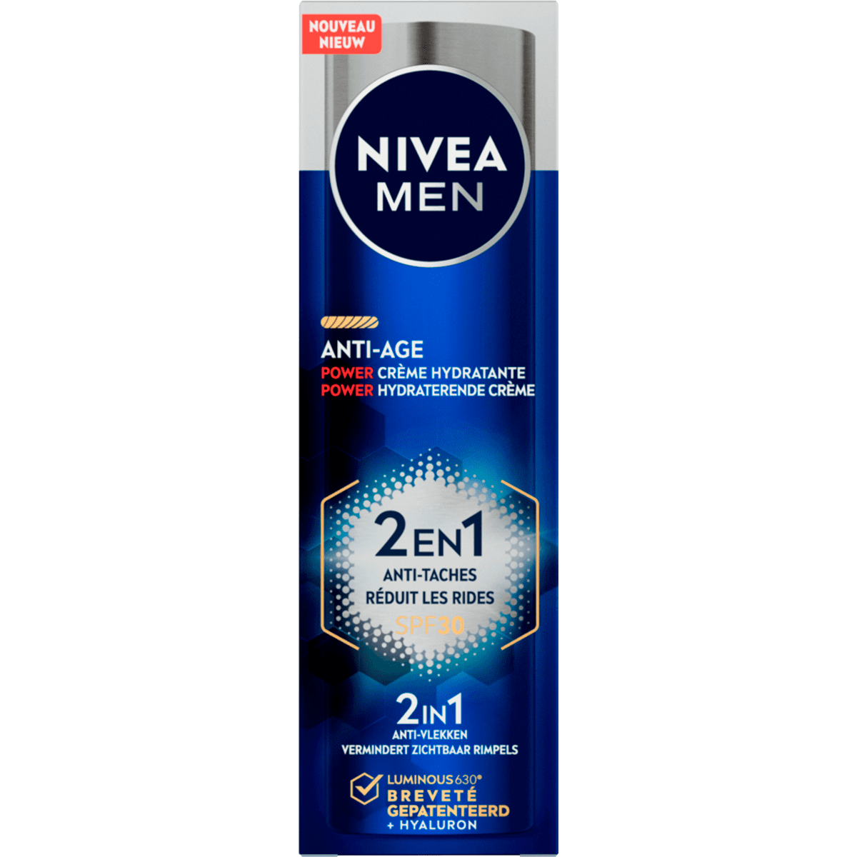 NIVEA MEN Anti-Age Power 2-in-1 Hydraterende Gezichtscrème SPF 30 50 ML