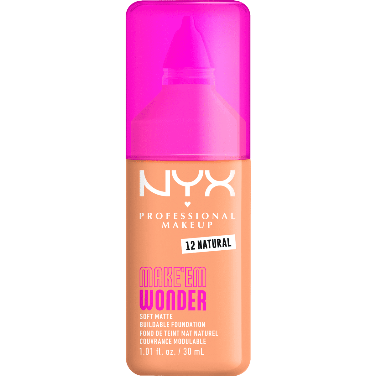 NYX Professional Makeup Make 'EM Wonder Foundation 12 Natural