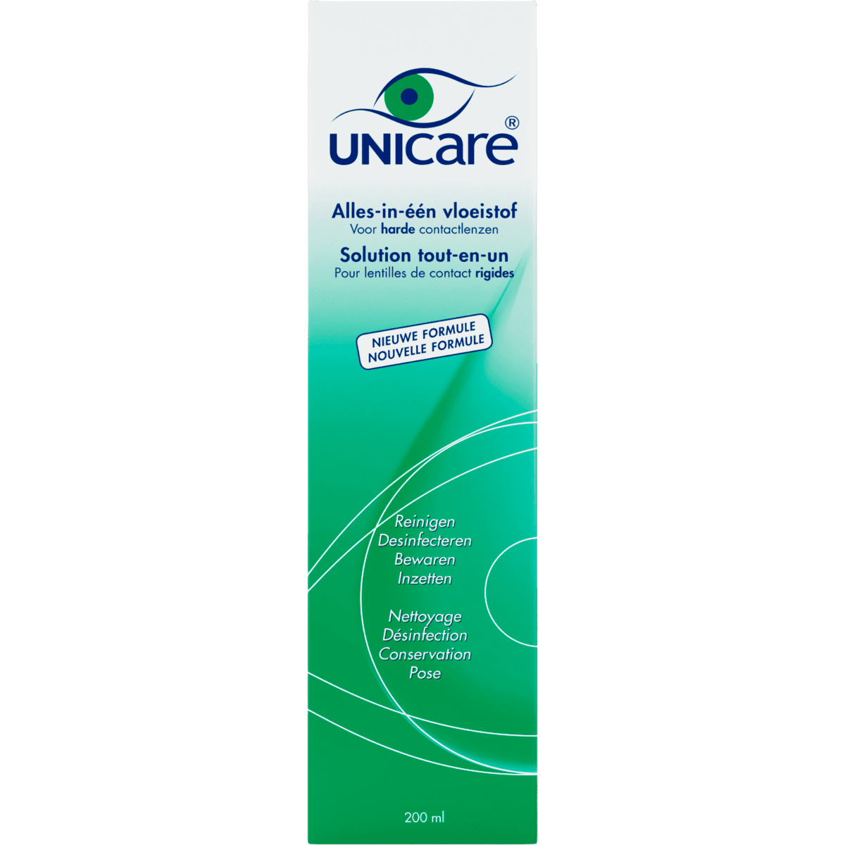 Unicare Alles-in-een Lenzenvloeistof Harde Lenzen 200 ML